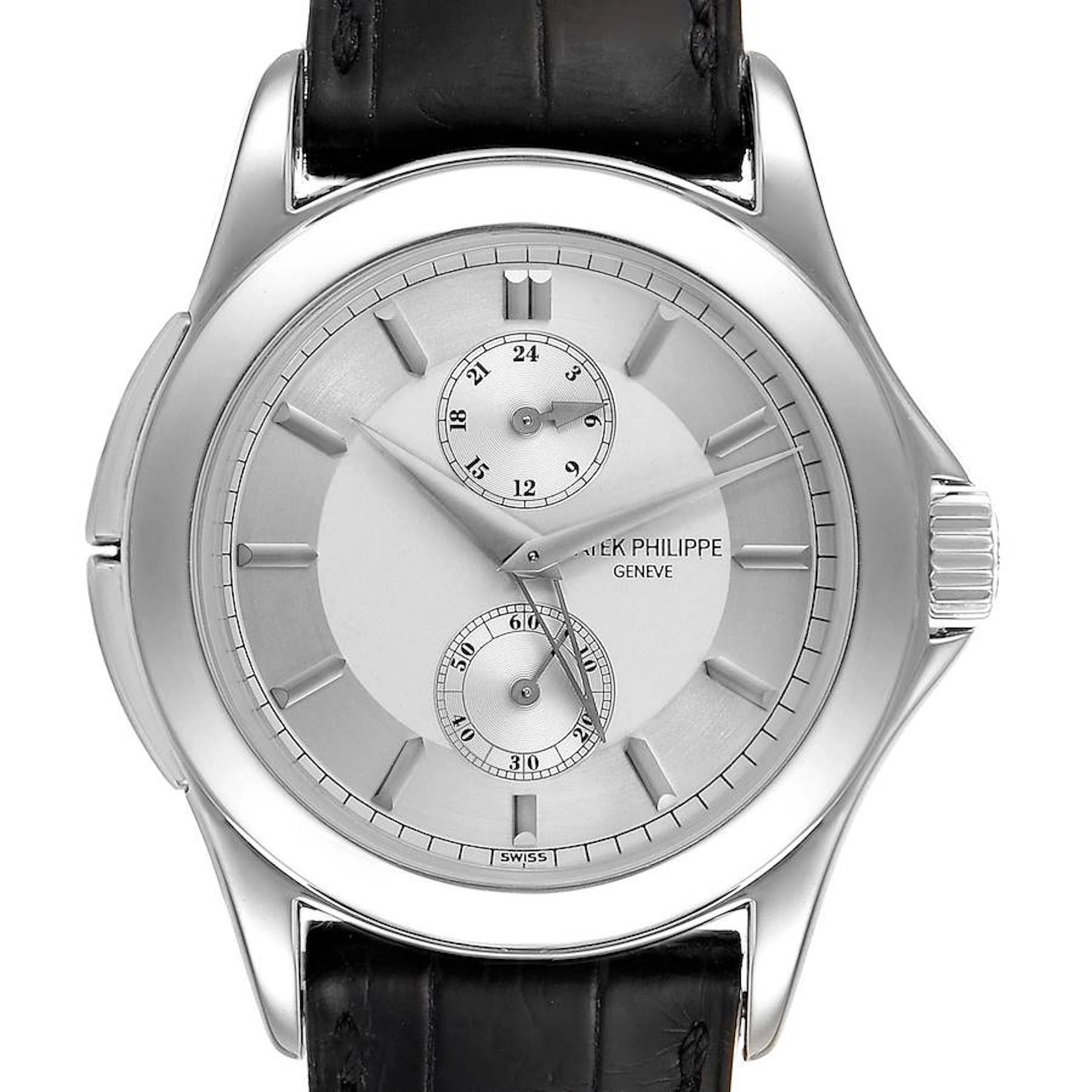 Patek Philippe Calatrava Travel Time Platinum Men’s Watch