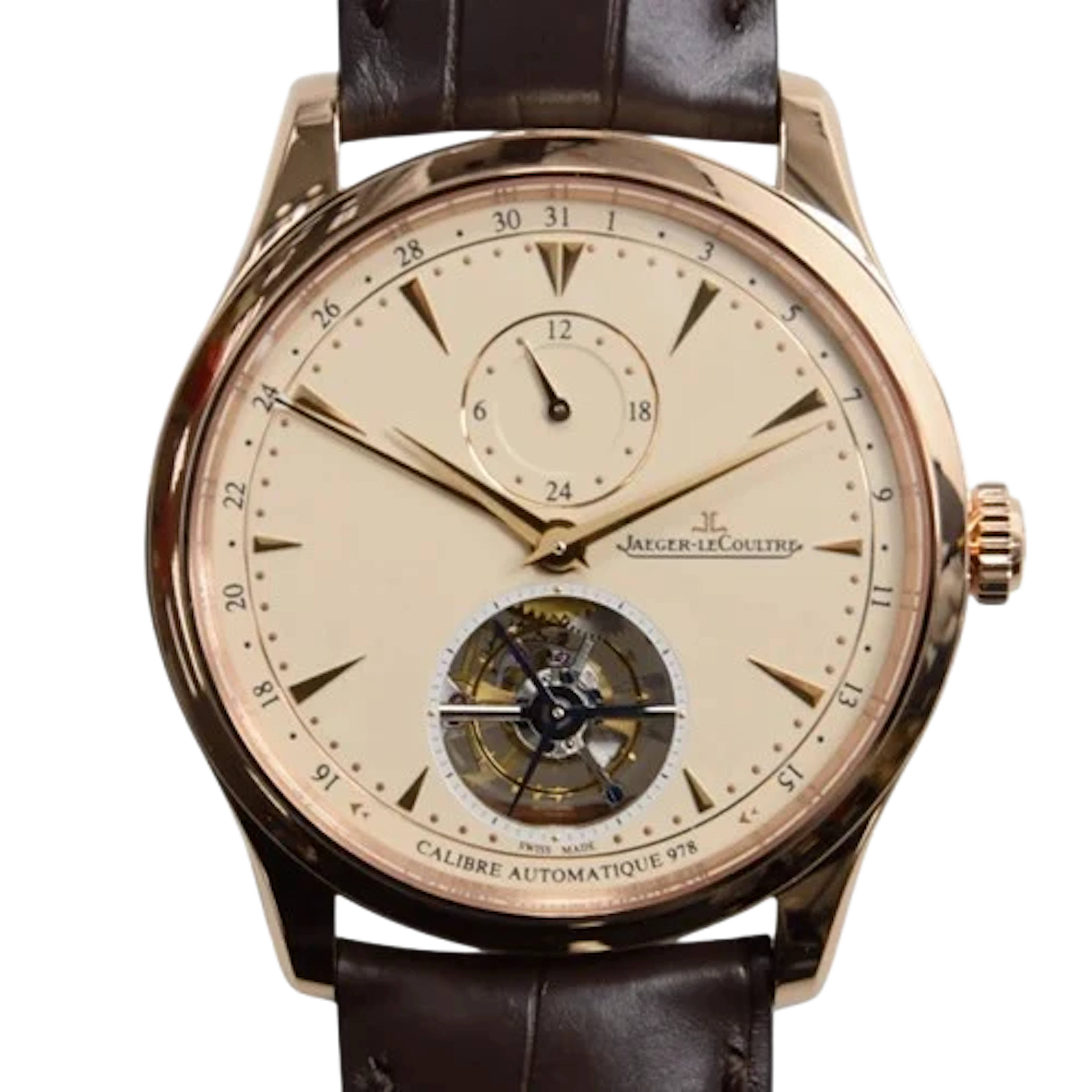 Jaeger-LeCoultre Master Grande Tradition Tourbillon 18K Rose Gold Men’s Watch