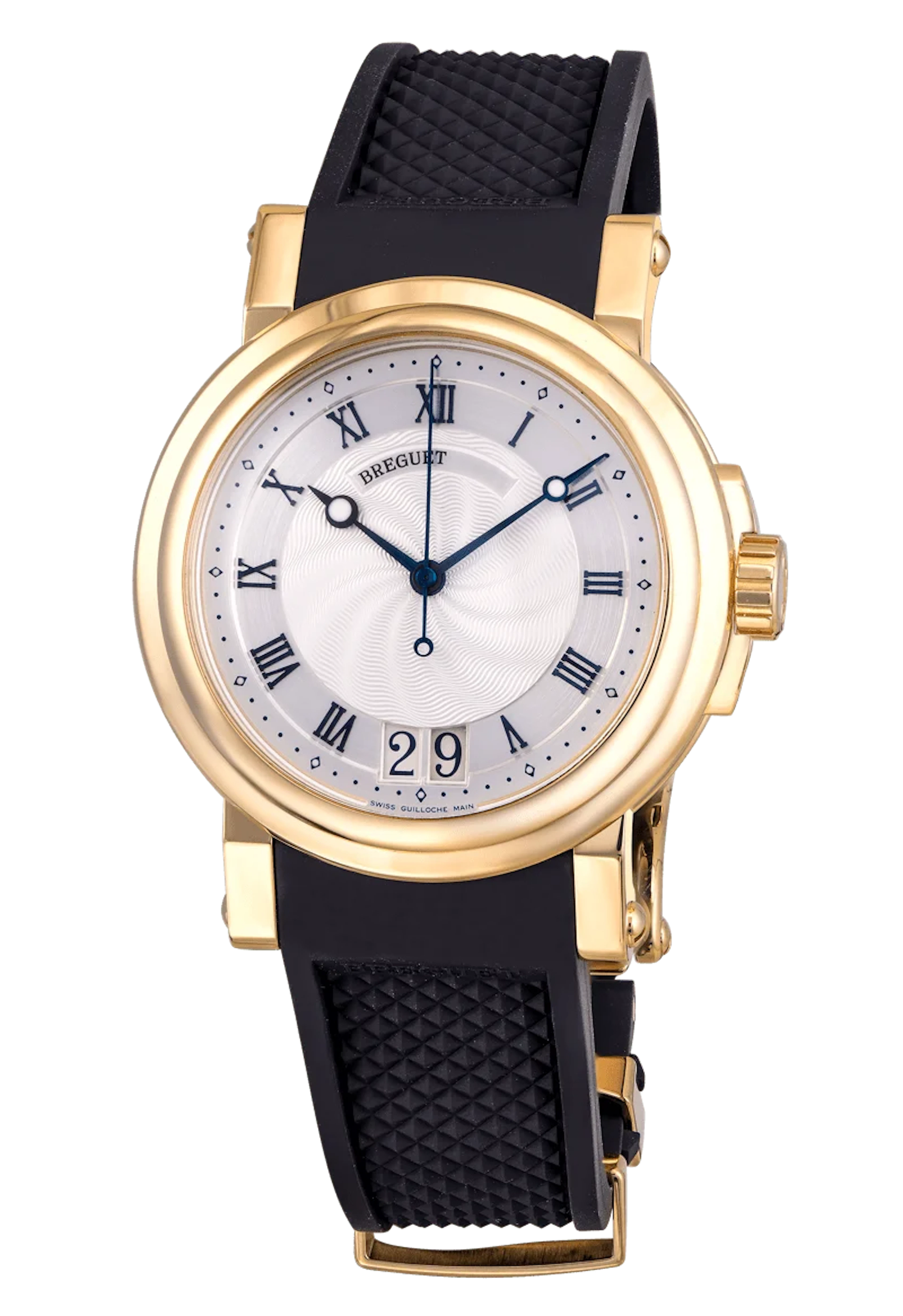 Breguet Marine Automatic Big Date 18K Yellow Gold Mens Watch