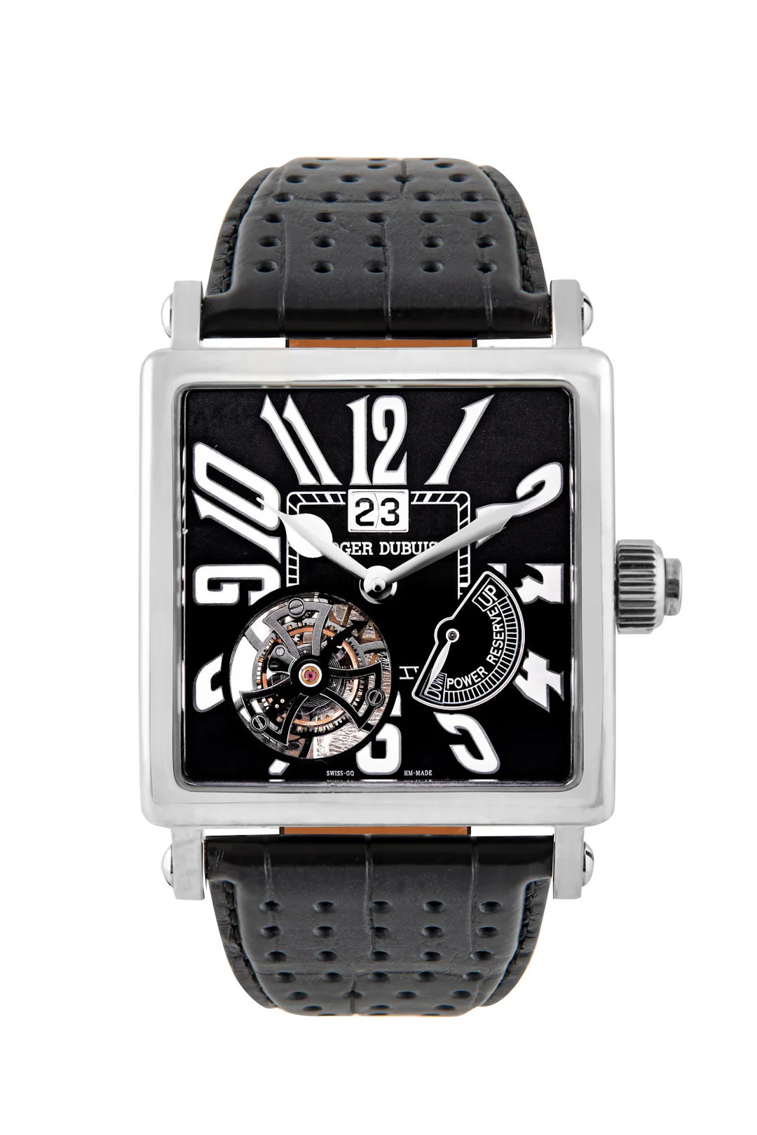 Roger Dubuis Golden Square Tourbillon 18K White Gold Men's Watch