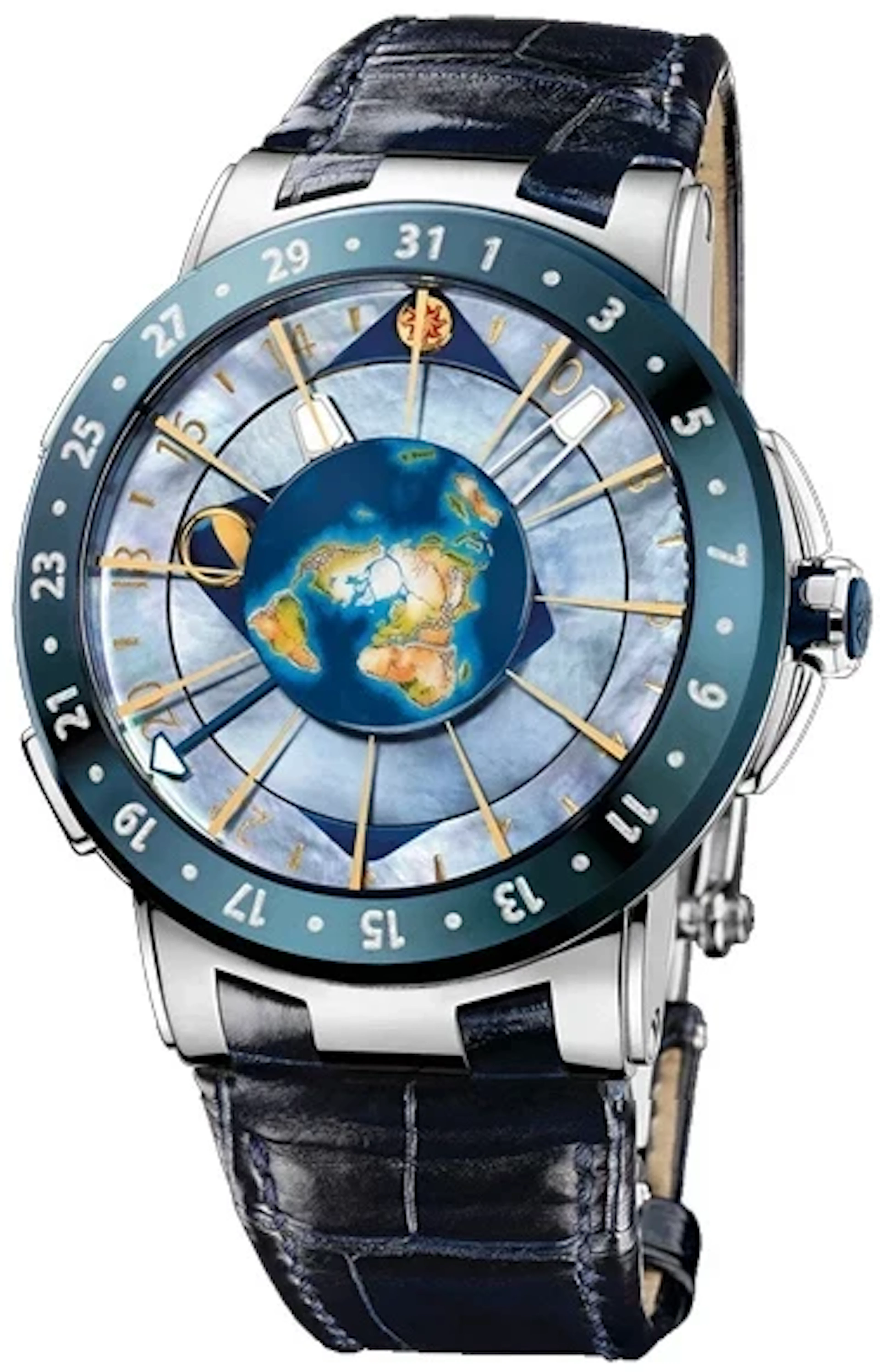 Ulysse Nardin Executive Moonstruck Platinum Men's Watch