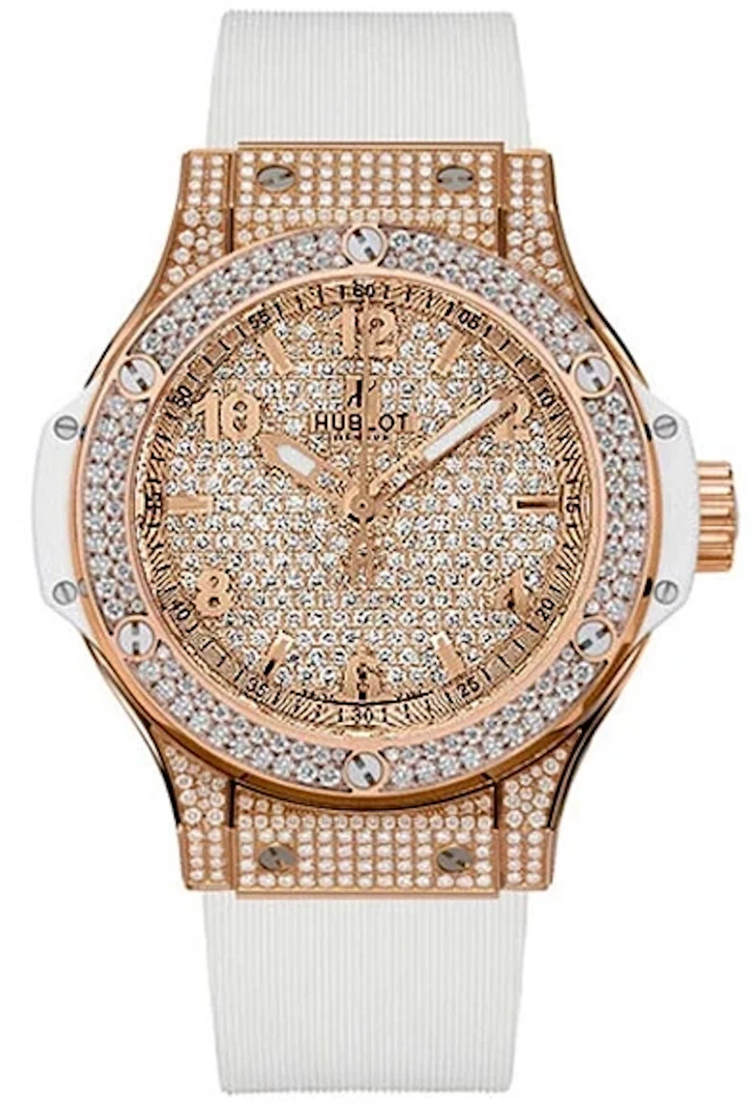 Hublot Big Bang 18K Rose Gold & Diamonds Lady's Watch