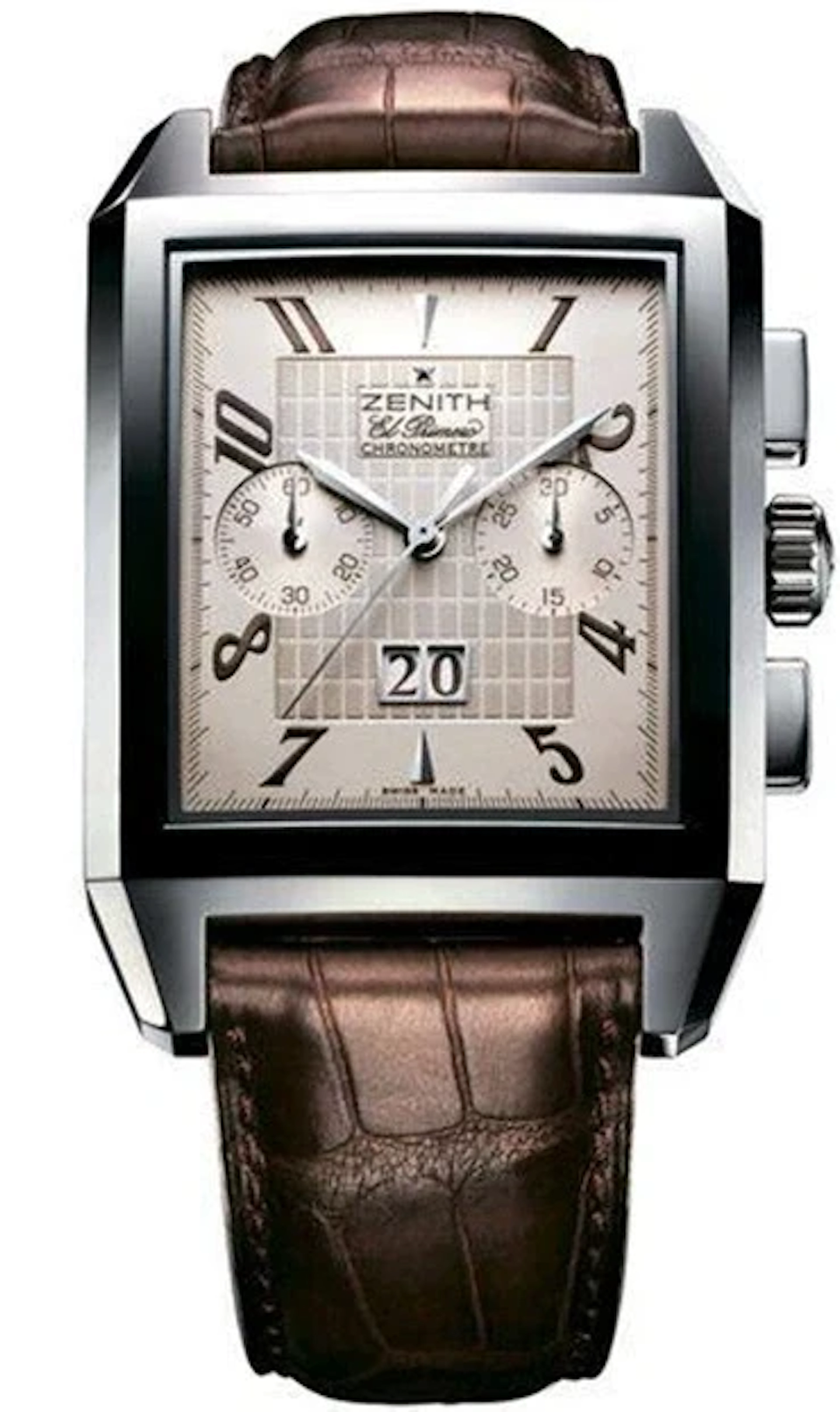 Zenith El Primero Grande Port-Royal Date Stainless Steel Men's Watch