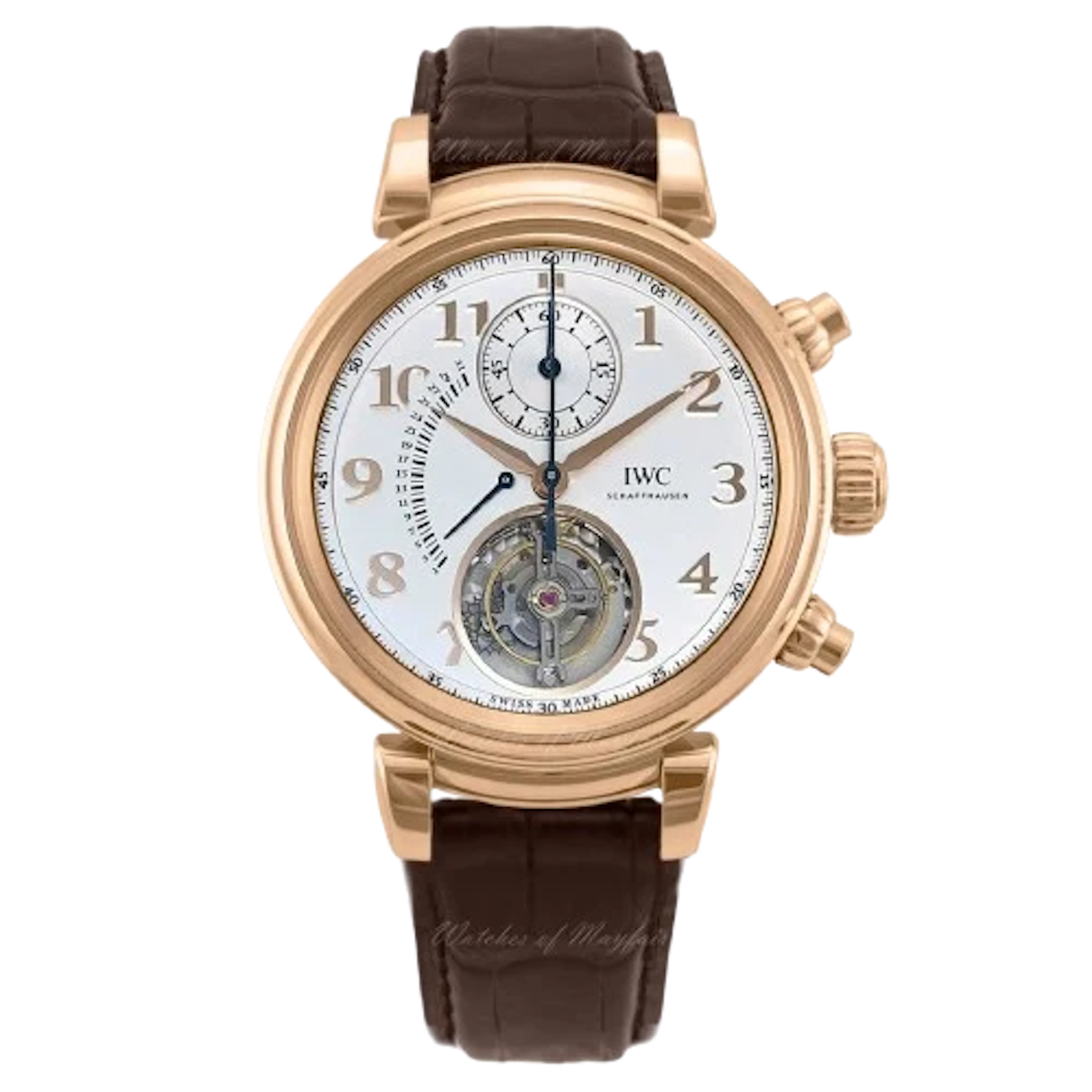 IWC Da Vinci Tourbillon Retrograde Chronograph 18K Rose Gold Men’s Watch
