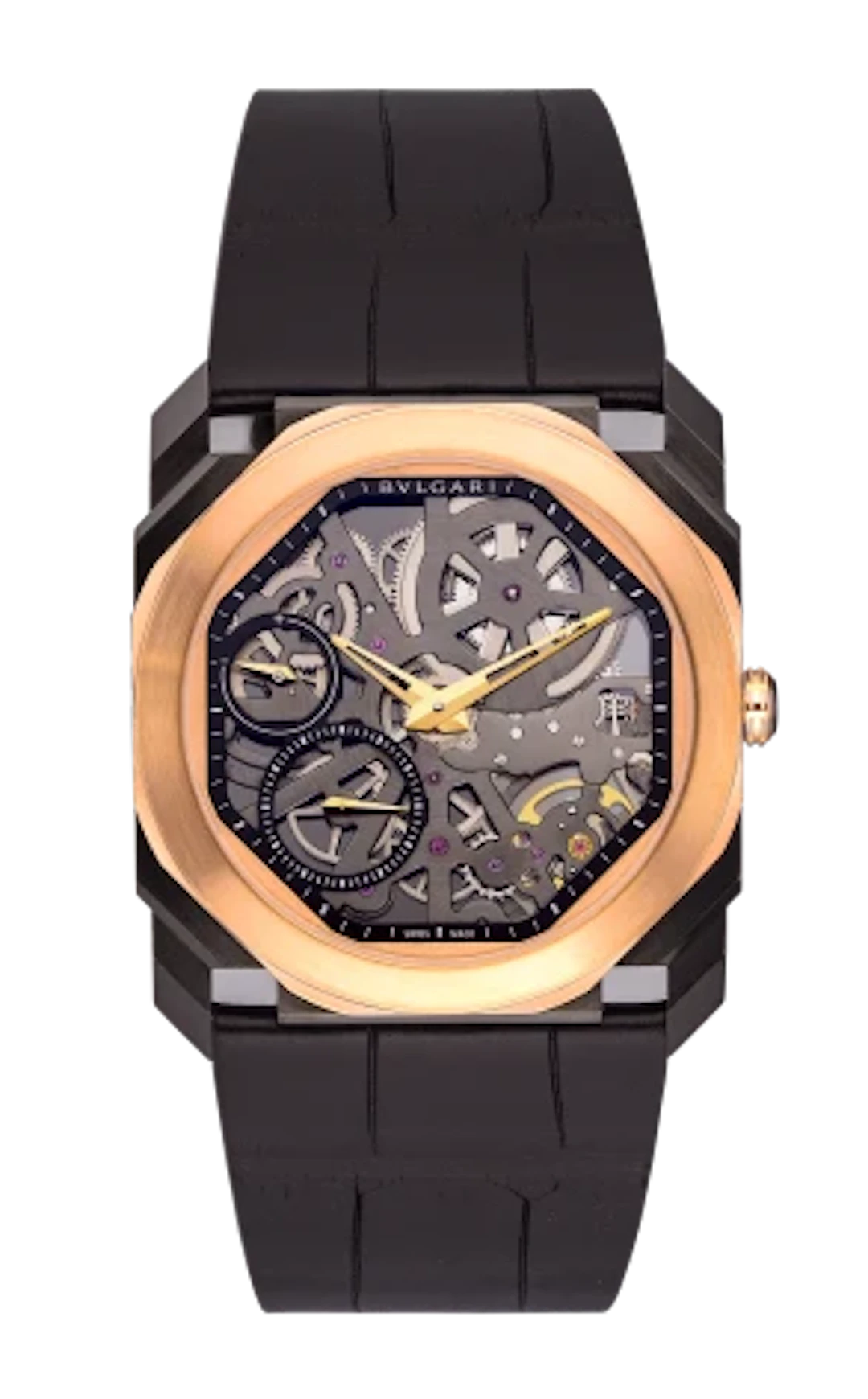 Bvlgari Octo Finissimo Stainless Steel & 18K Rose Gold Men`s Watch