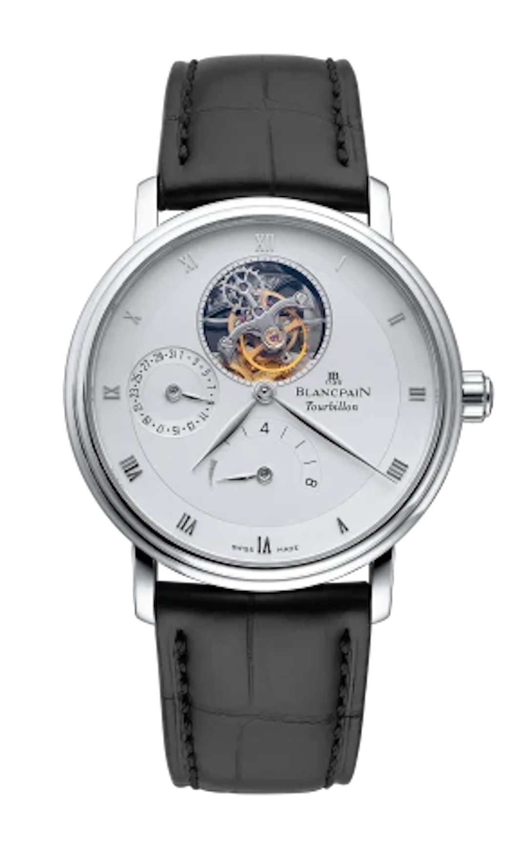 Blancpain Villeret Tourbillon 8 Day Platinum Mens Watch