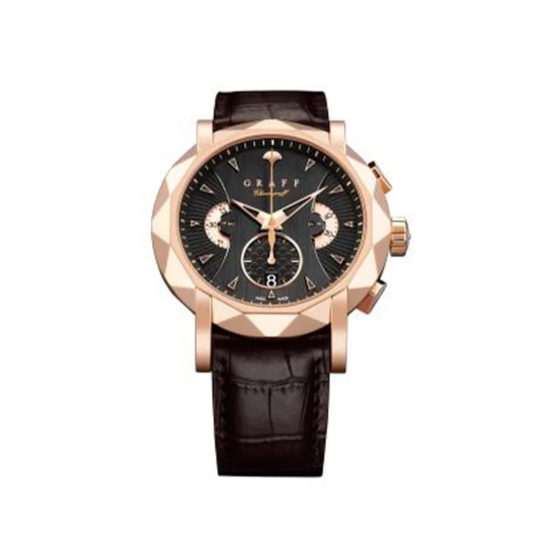 Graff Sport ChronoGraff Chronograph 18K Rose Gold Men's Watch