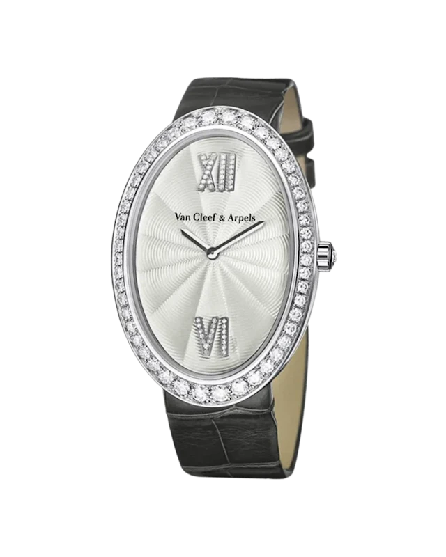 Van Cleef & Arpels Timeless XL 18K White Gold & Diamonds Lady's Watch