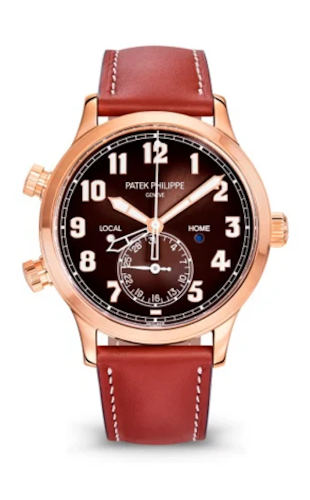 Patek Philippe Complications Calatrava Pilot Travel Time 18K Rose