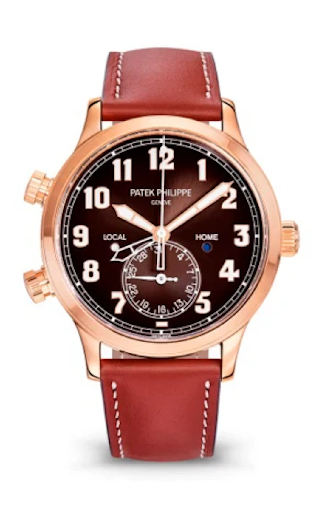 Patek Philippe Complications Calatrava Pilot Travel Time 18K Rose