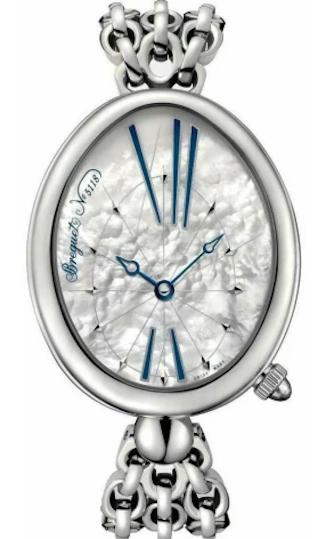 Breguet Reine De Naples 8967 Stainless Steel Ladies Watch