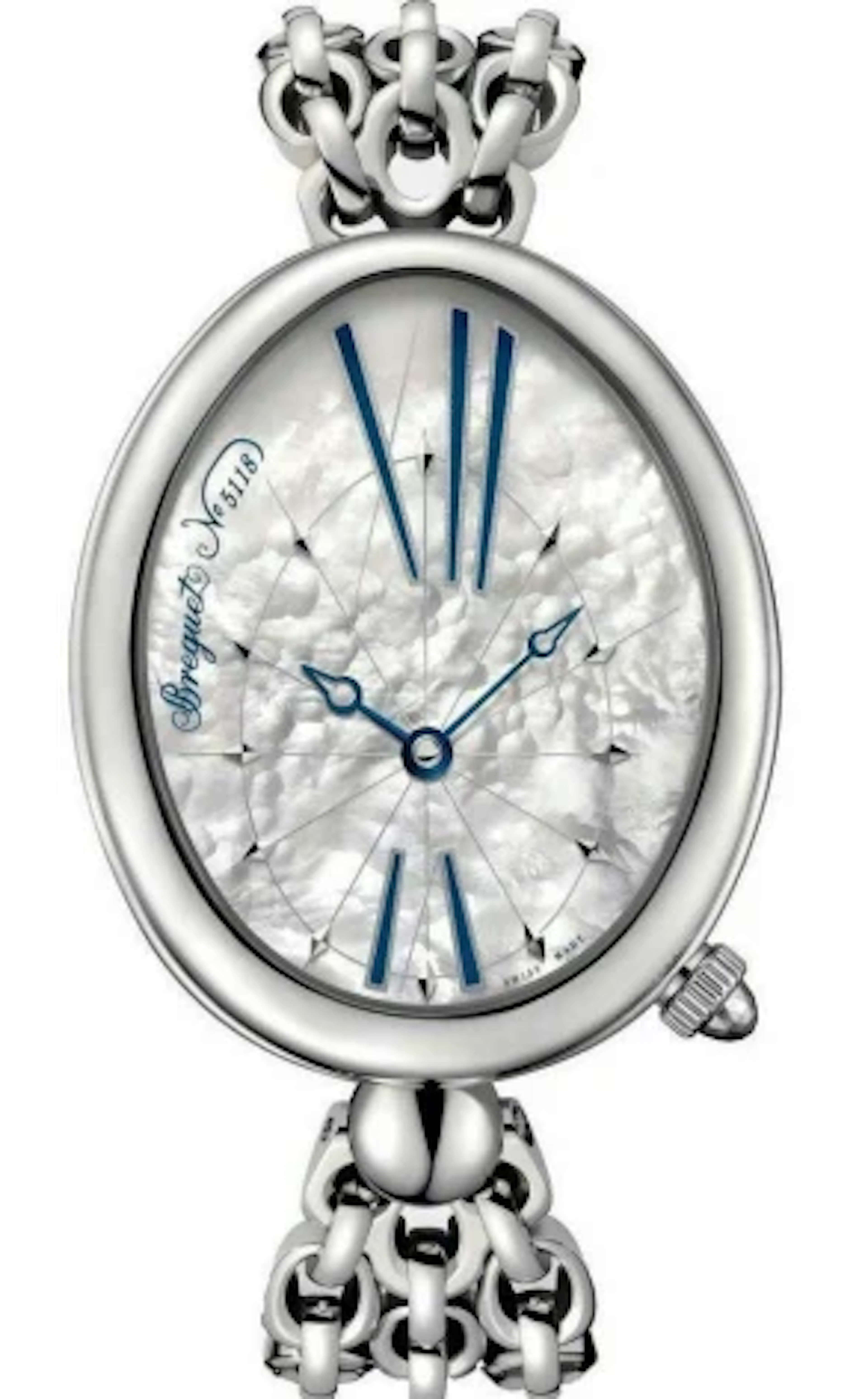 Breguet Reine De Naples 8967 Stainless Steel Ladies Watch
