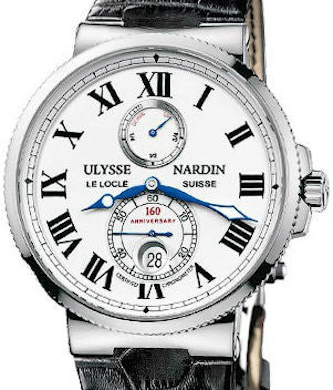 Ulysse Nardin Marine Chronometer Anniversary 160 Platinum Men's Watch