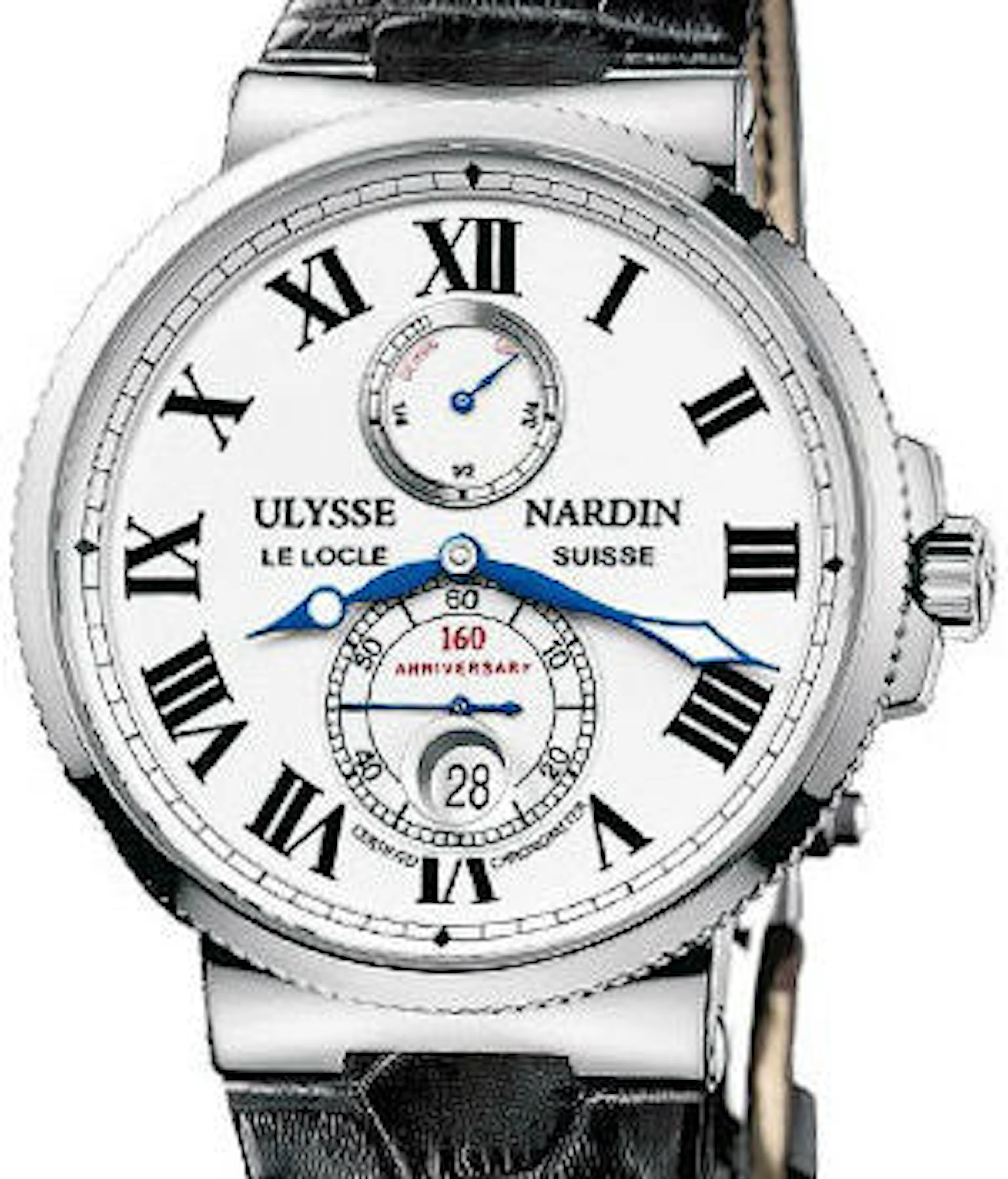Ulysse Nardin Marine Chronometer Anniversary 160 Platinum Men's Watch