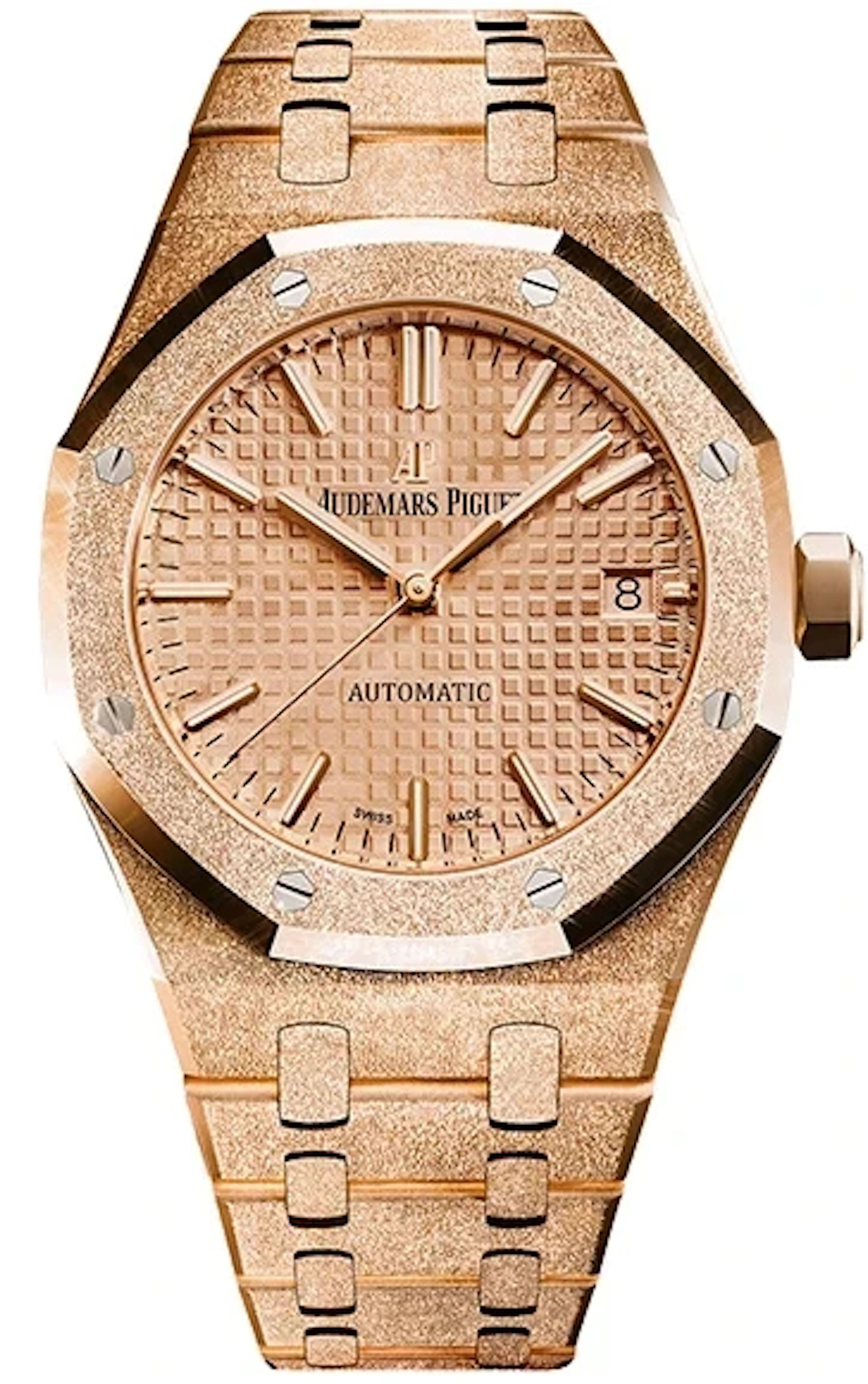 Audemars Piguet Royal Oak Frosted 18K Rose Gold Lady's Watch