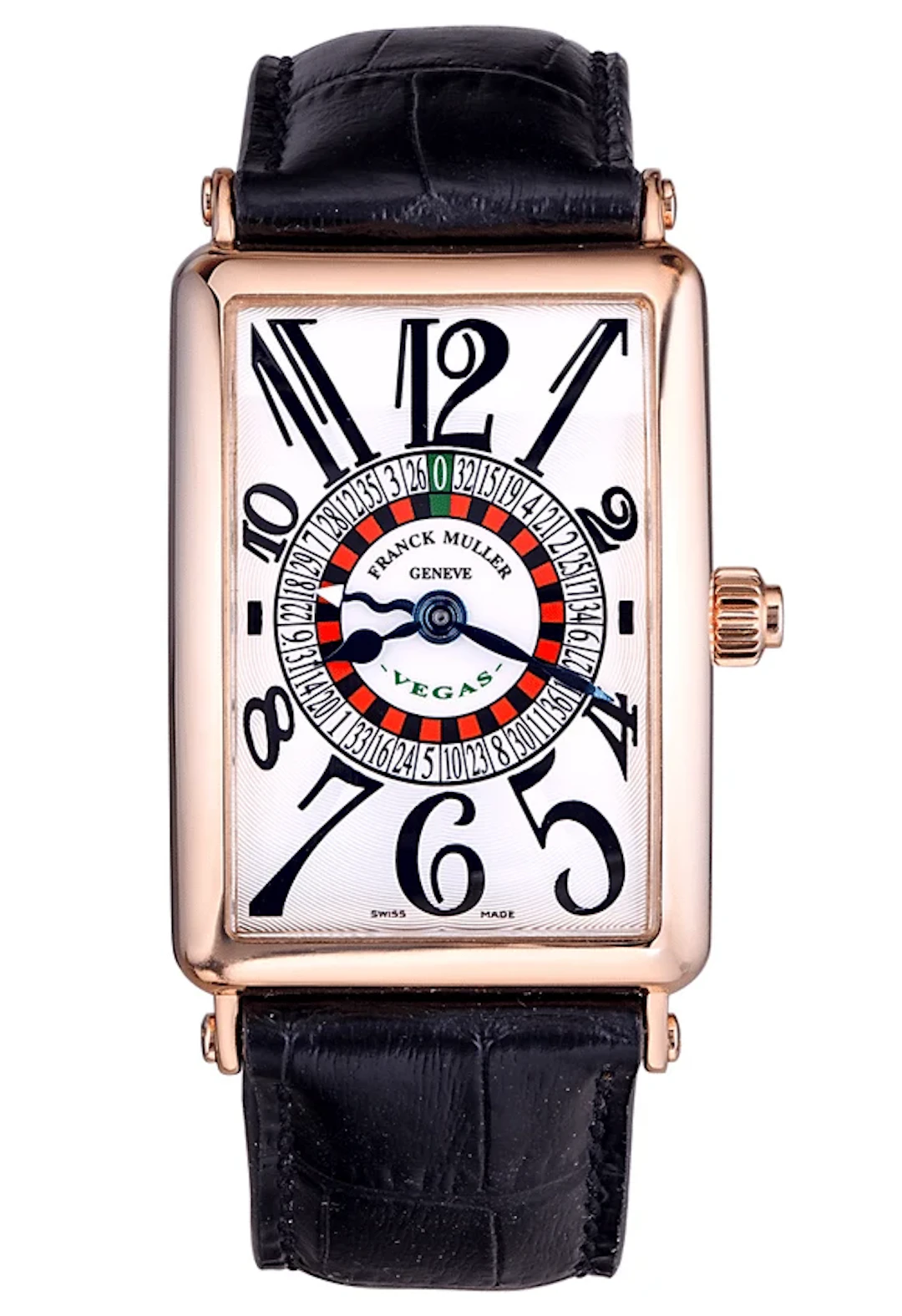 Franck Muller Long Island Vegas 18K Rose Gold Men's Watch