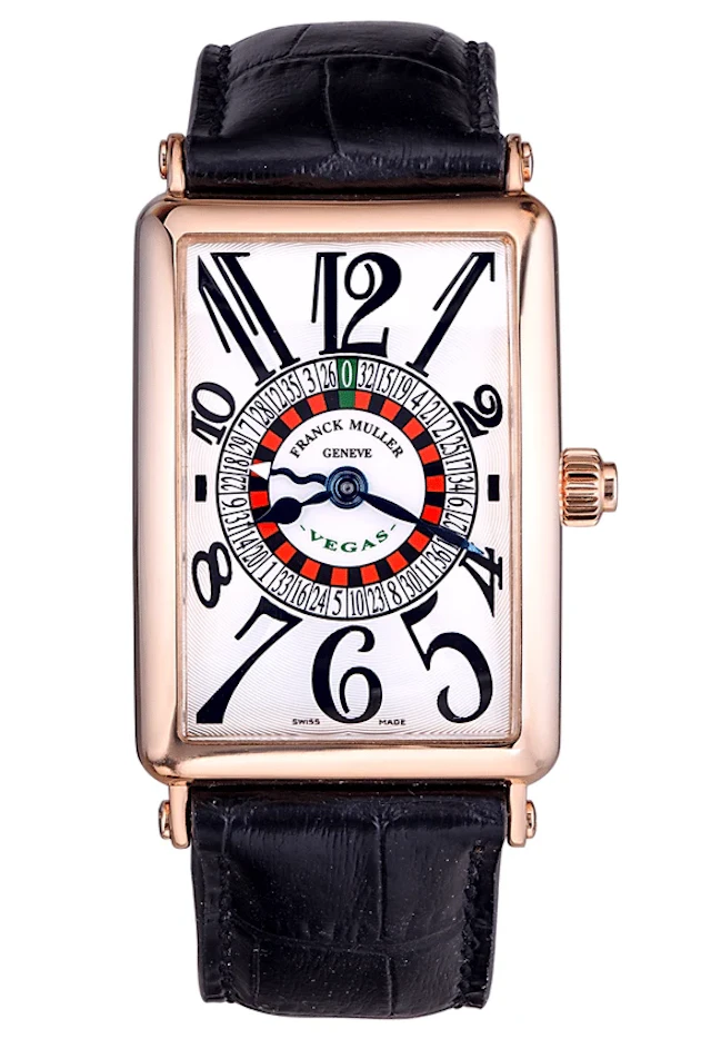 Franck Muller Long Island Vegas 18K Rose Gold Men's Watch