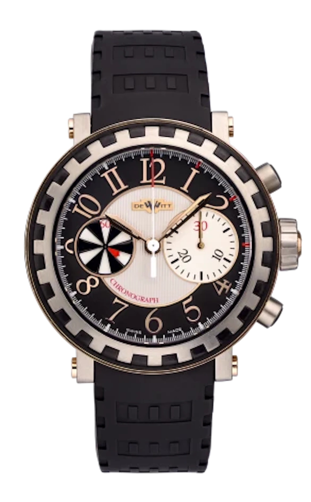 DeWitt Academia Chronographe Sequentiel 18K Rose Gold & Titanium Men's Watch