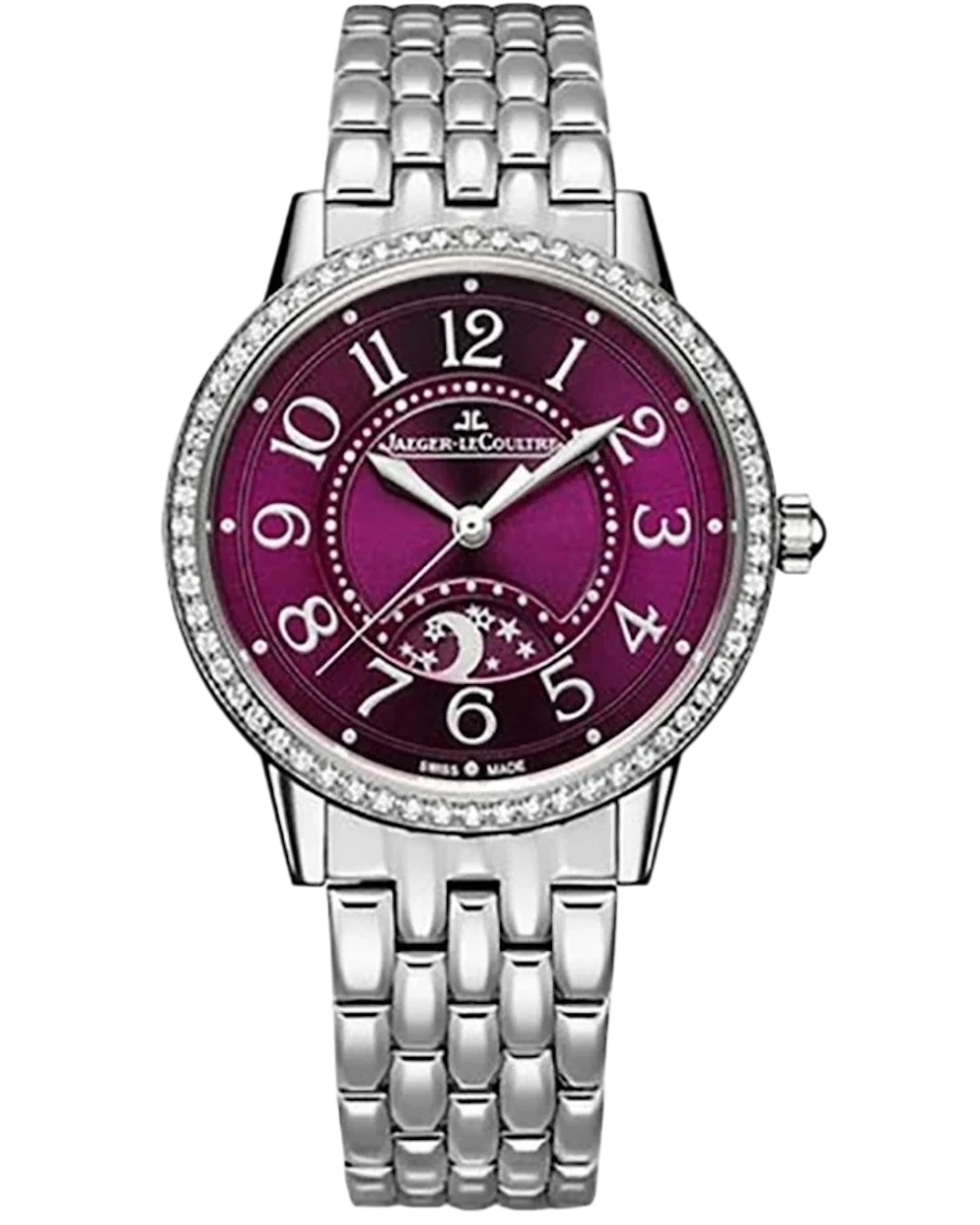 Jaeger-LeCoultre Night and Day Stainless steel & Diamonds Lady's Watch