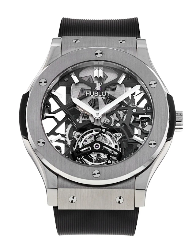 Hublot Classic Fusion Skeleton Tourbillon Titanium Men’s Watch
