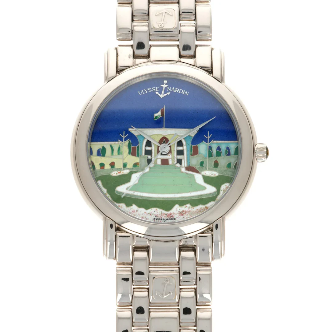 Ulysse Nardin San Marco Cloisonné 18k White Gold Men's Watch
