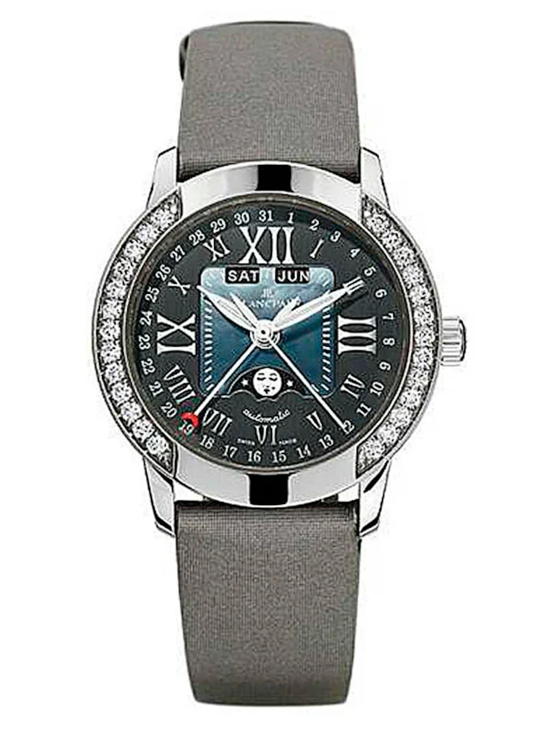 Blancpain Complete Calendar Moonphase 18K White Gold Ladies Watch