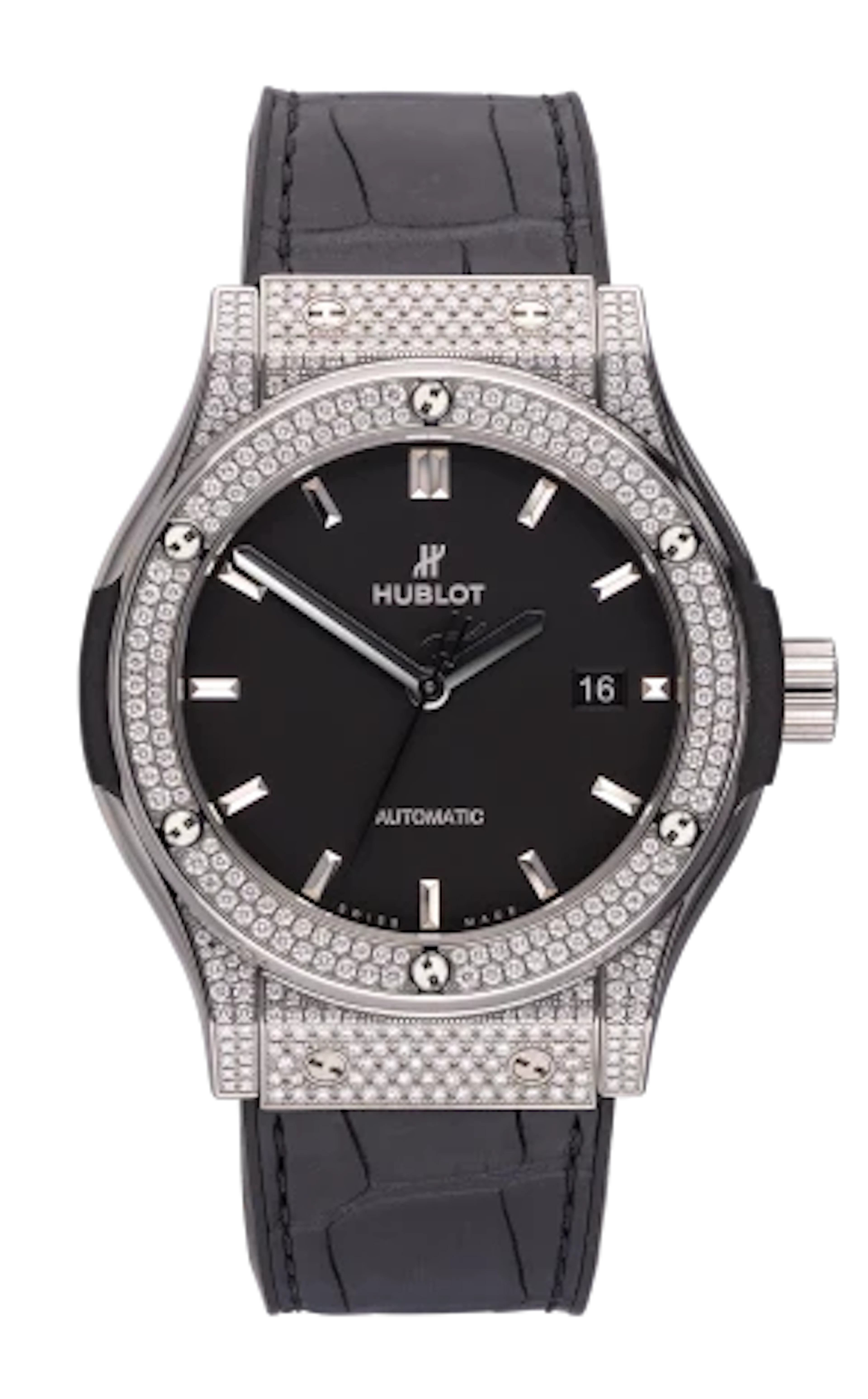 Hublot Classic Fusion Titanium Pavé Stainless steel & Diamonds Unisex Watch