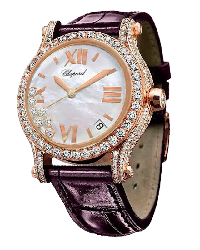 Chopard Happy Sport 18K Rose Gold & Diamonds Ladies Watch