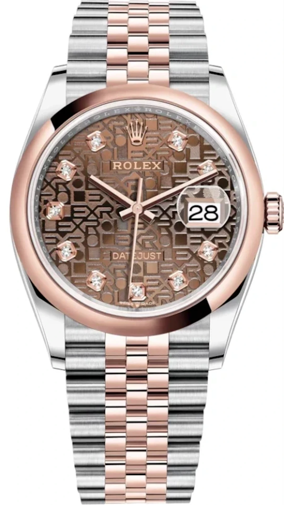 Rolex Datejust 36 Stainless Steel & 18k Rose Gold Men's Watch