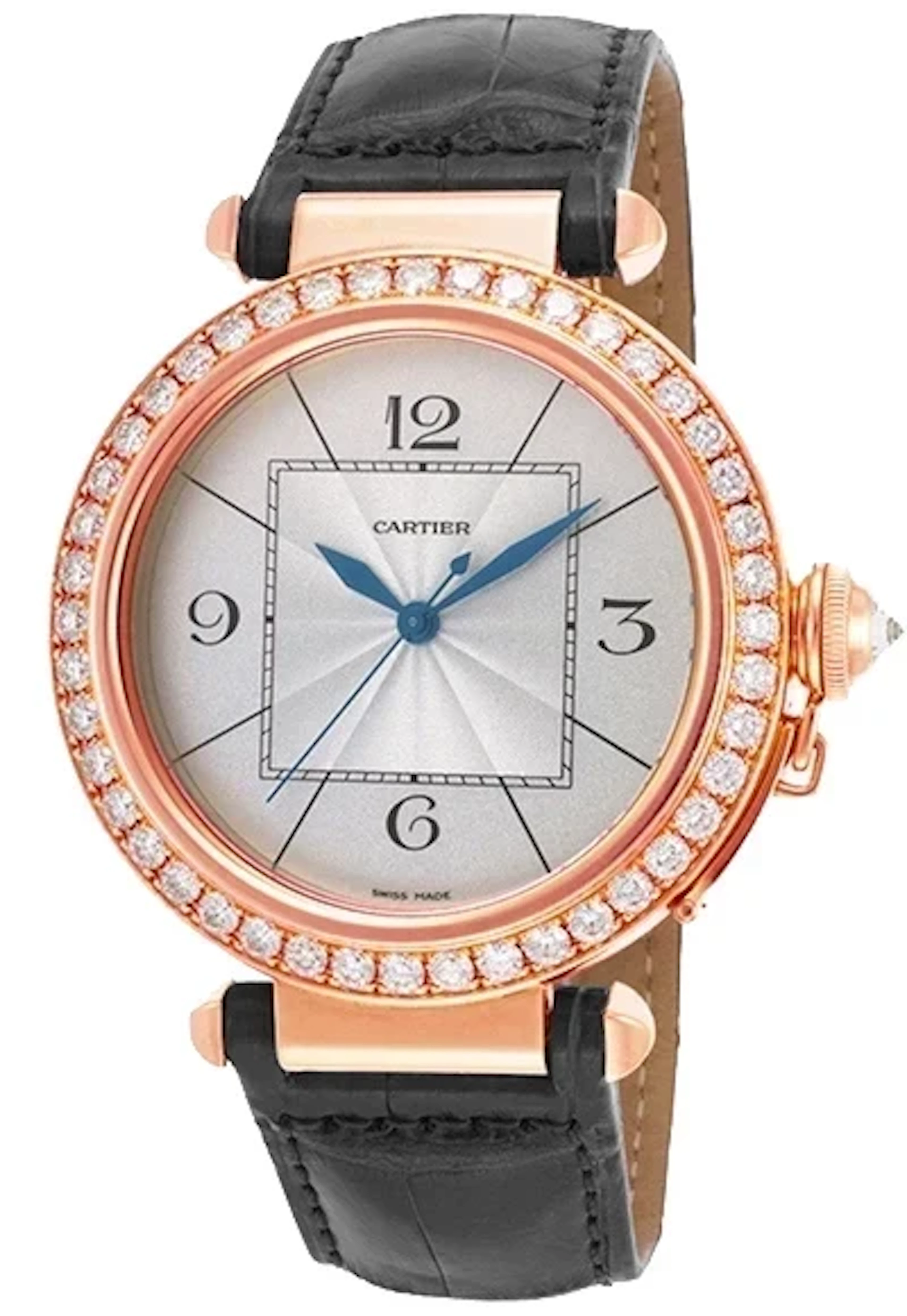 Cartier Pasha 42mm 18K Rose Gold & Diamonds Lady's Watch