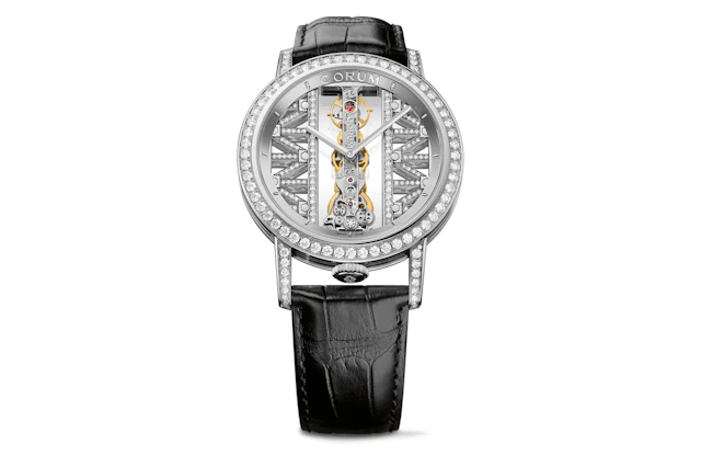 Corum Golden Bridge 18K White Gold & Diamonds Watch