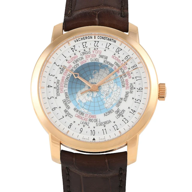Vacheron Constantin Traditionnelle World Time 18kt Rose Gold Men's Watch