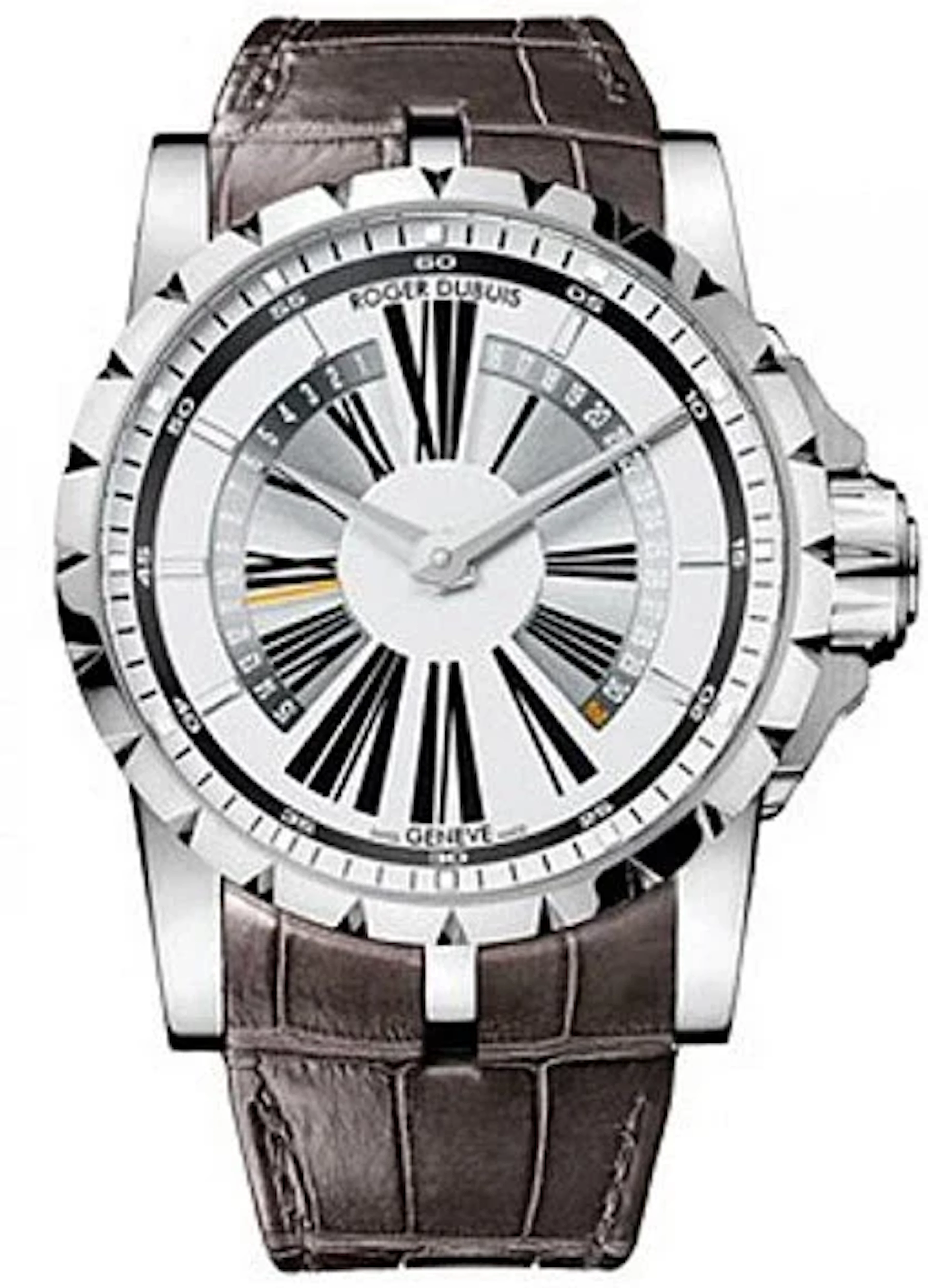 Roger Dubuis Excalibur Bi-Retrograde Date 18K White Gold Men's Watch