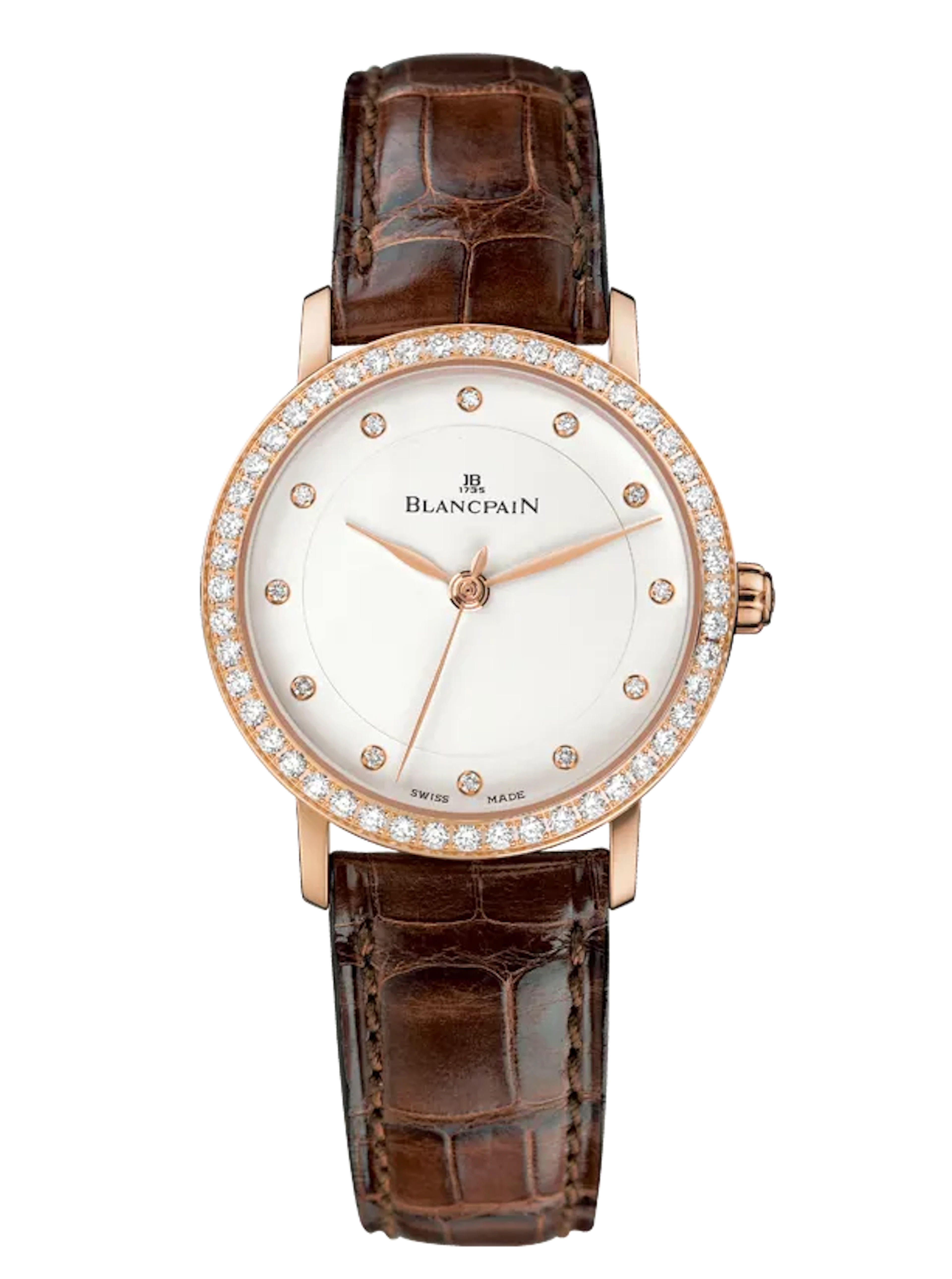 Blancpain Villeret Ultra-Slim Ultraplate 18K Rose Gold & Diamonds Lady's Watch