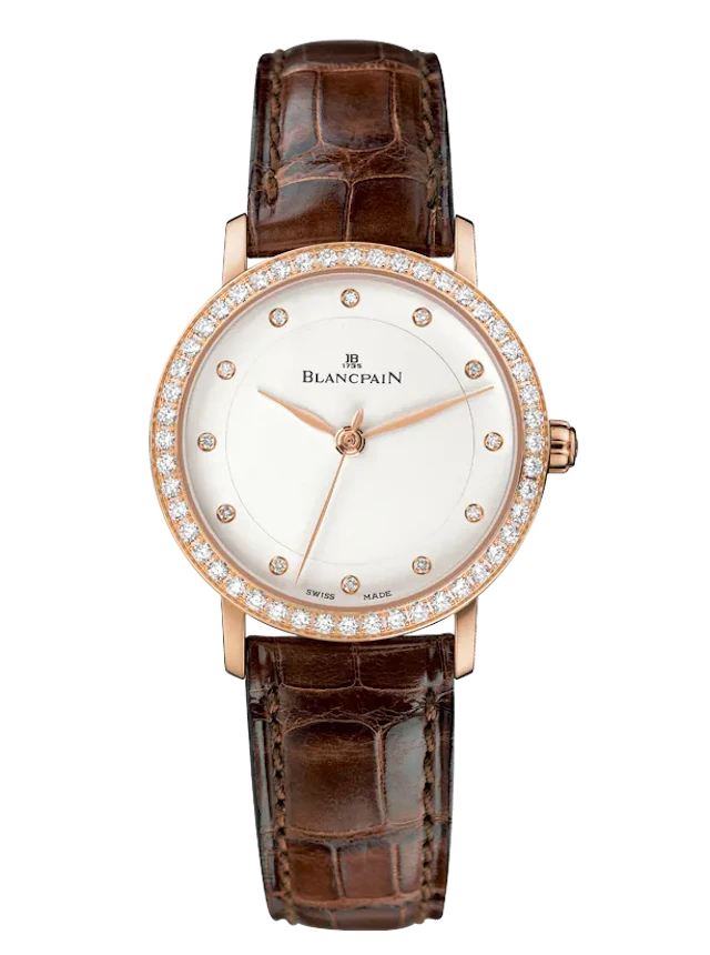 Blancpain Villeret Ultra-Slim Ultraplate 18K Rose Gold & Diamonds Lady's Watch
