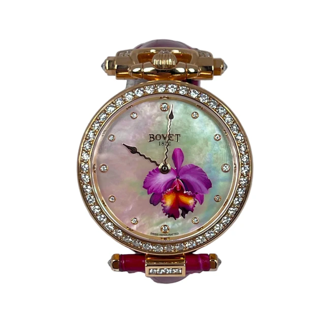 Bovet Amadeo Fleurier 39mm "Orchid" Ladies Watch in 18K Red Gold