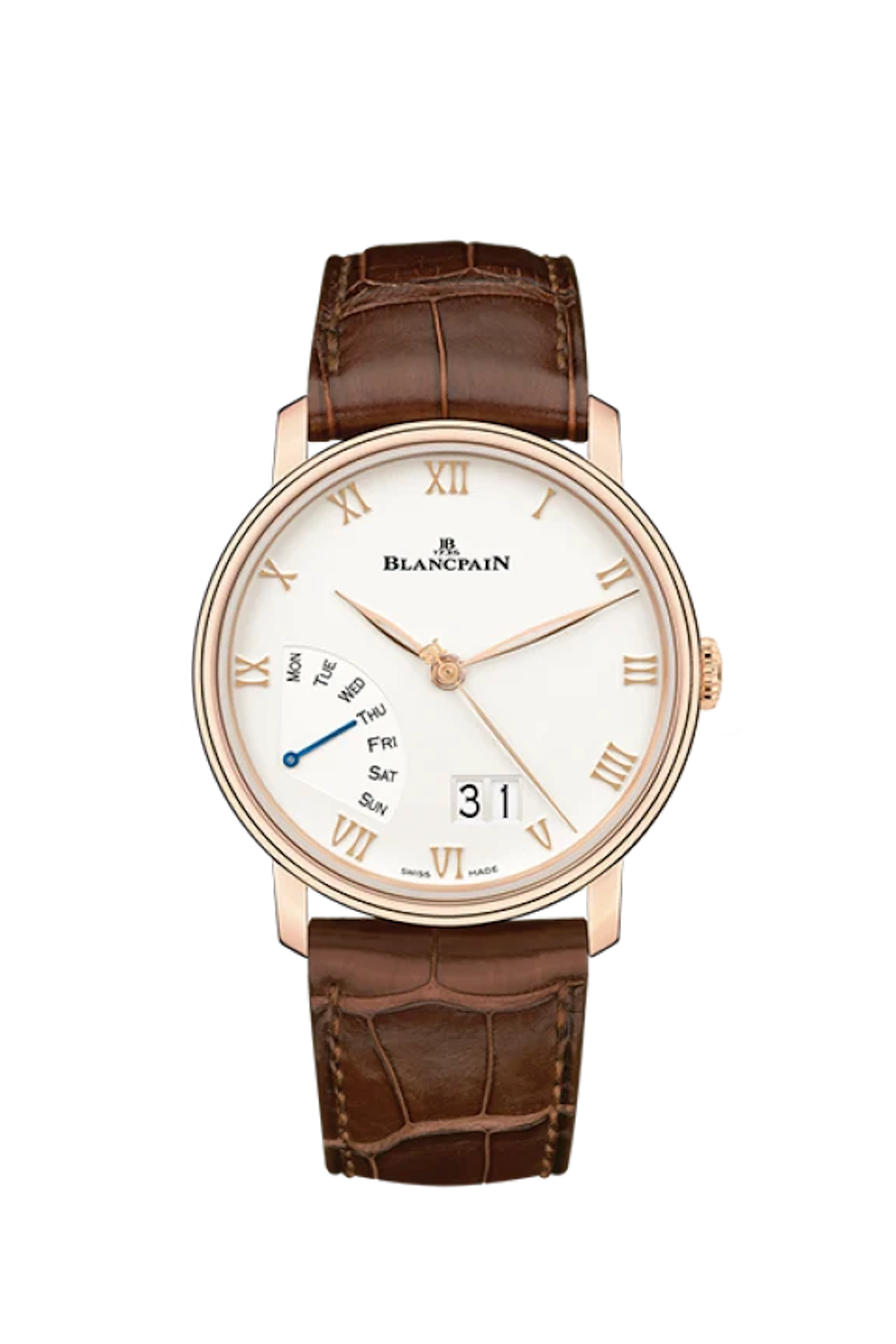 Blancpain Villeret Grande Date Jour Retrograde 18K Rose Gold Men's Watch