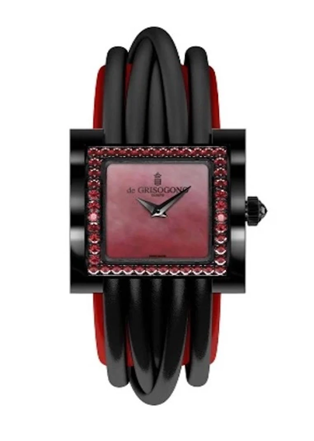 De Grisogono Allegra Acier Black PVD Coated Steel with Spinels Lady's Watch