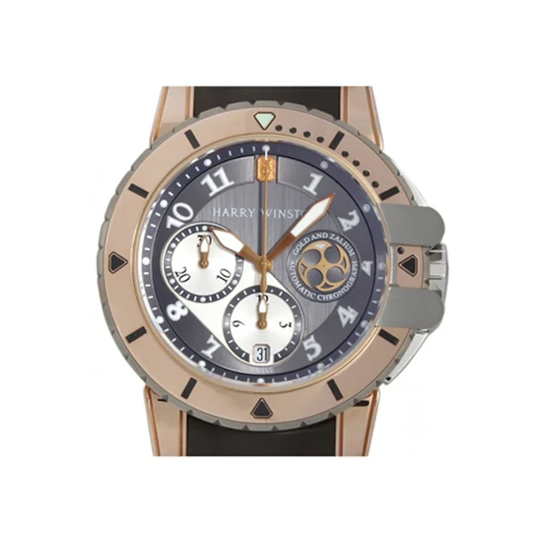 Harry Winston Ocean Diver 18K Rose Gold & Zalium Men's Watch