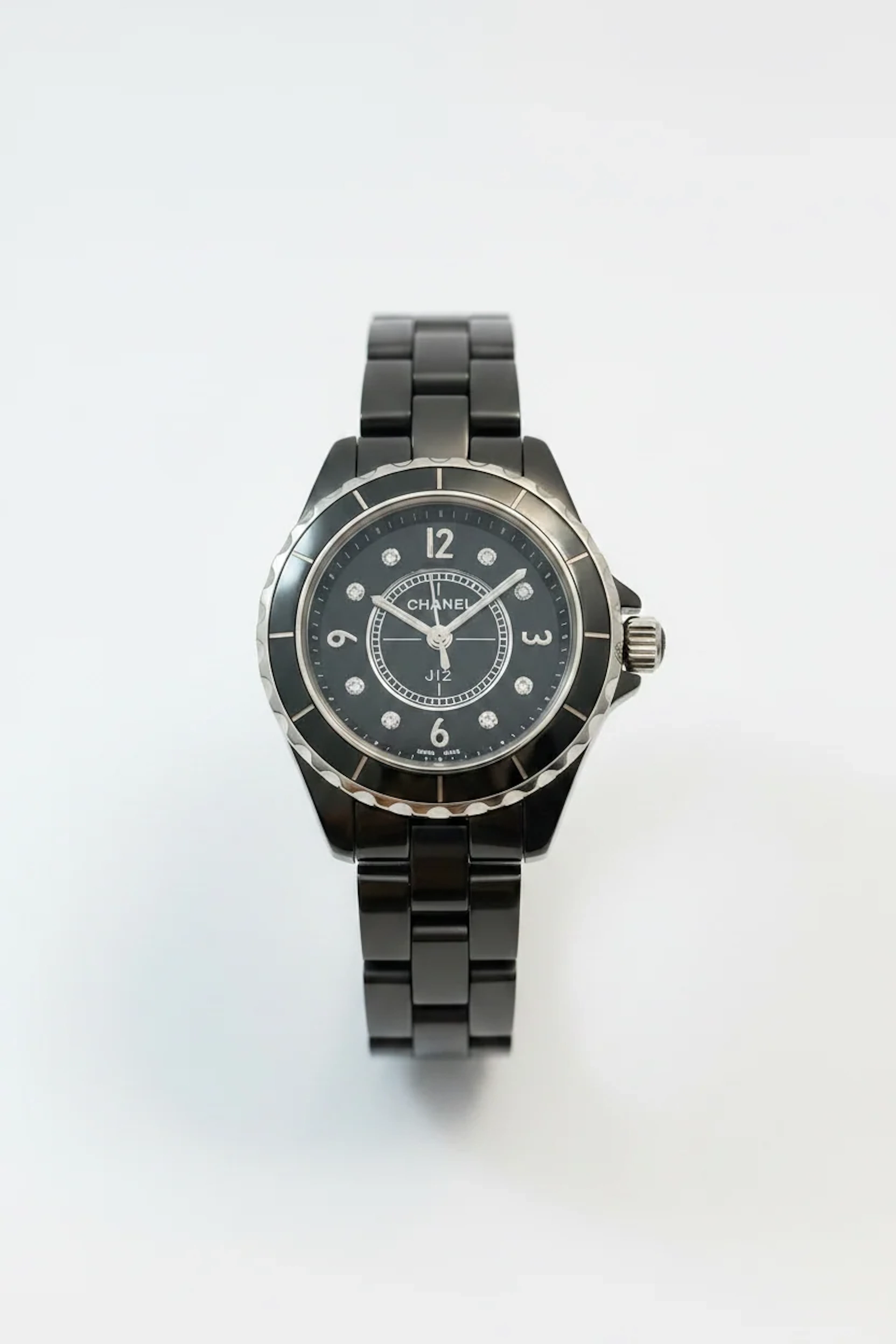 Chanel J12 Black Ceramic & Diamond Ladies’ Watch