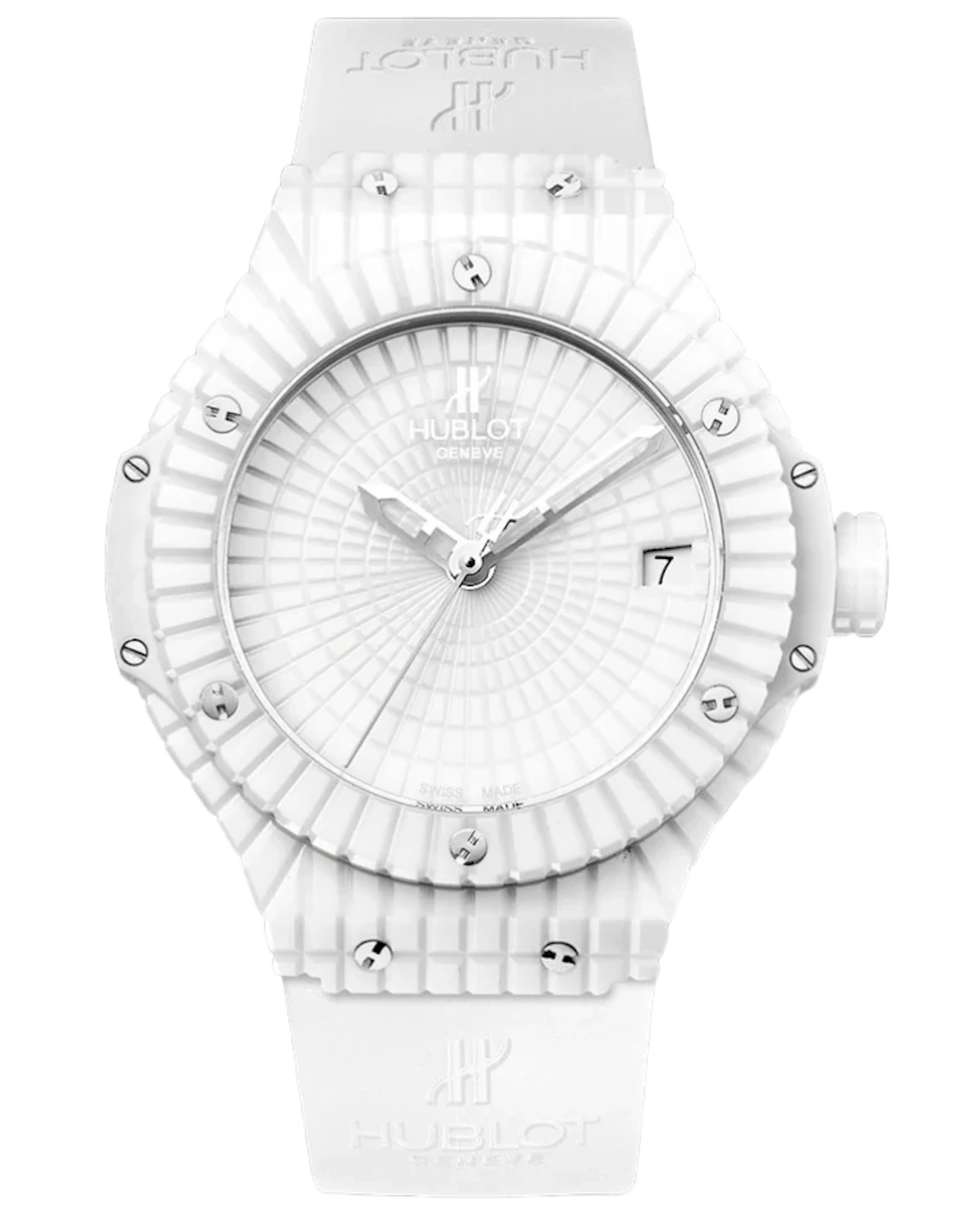 Hublot Big Bang 41mm White Caviar Ceramic & Rubber Men's Watch