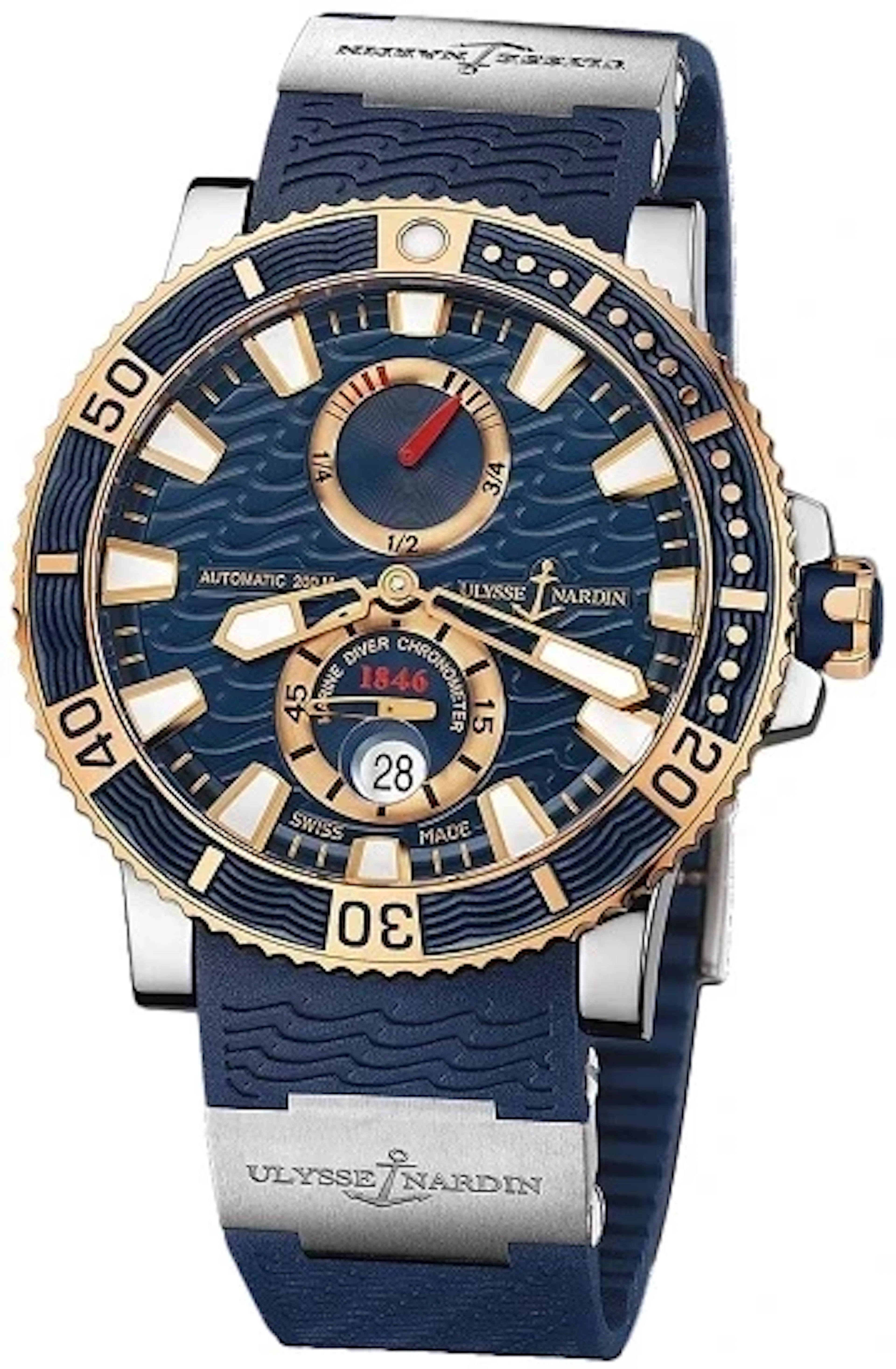 Ulysse Nardin Diver Maxi Marine Diver 18k Rose Gold & Titanium Men's Watch
