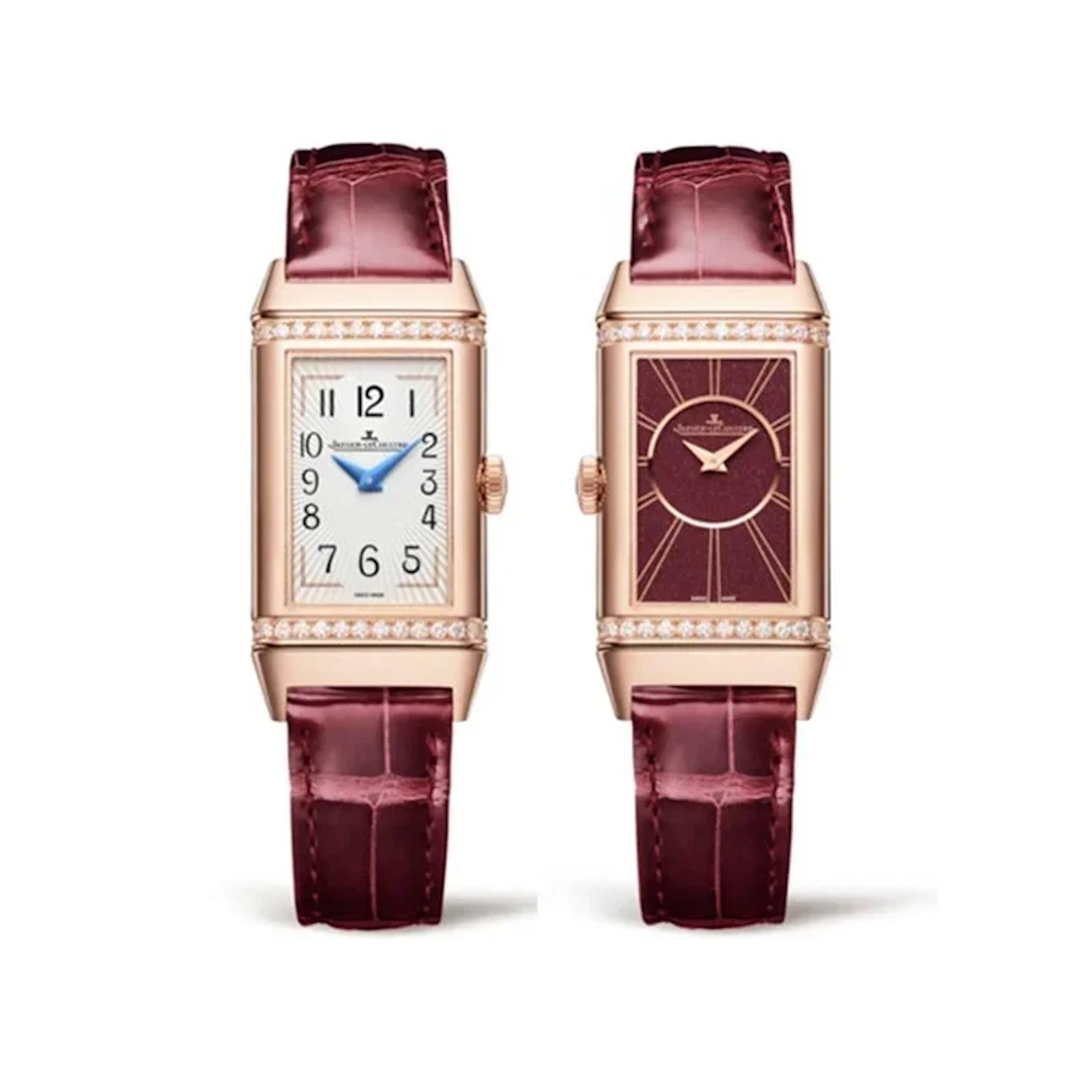Jaeger-LeCoultre Reverso One Duetto 18K Rose Gold & Diamonds Lady's Watch
