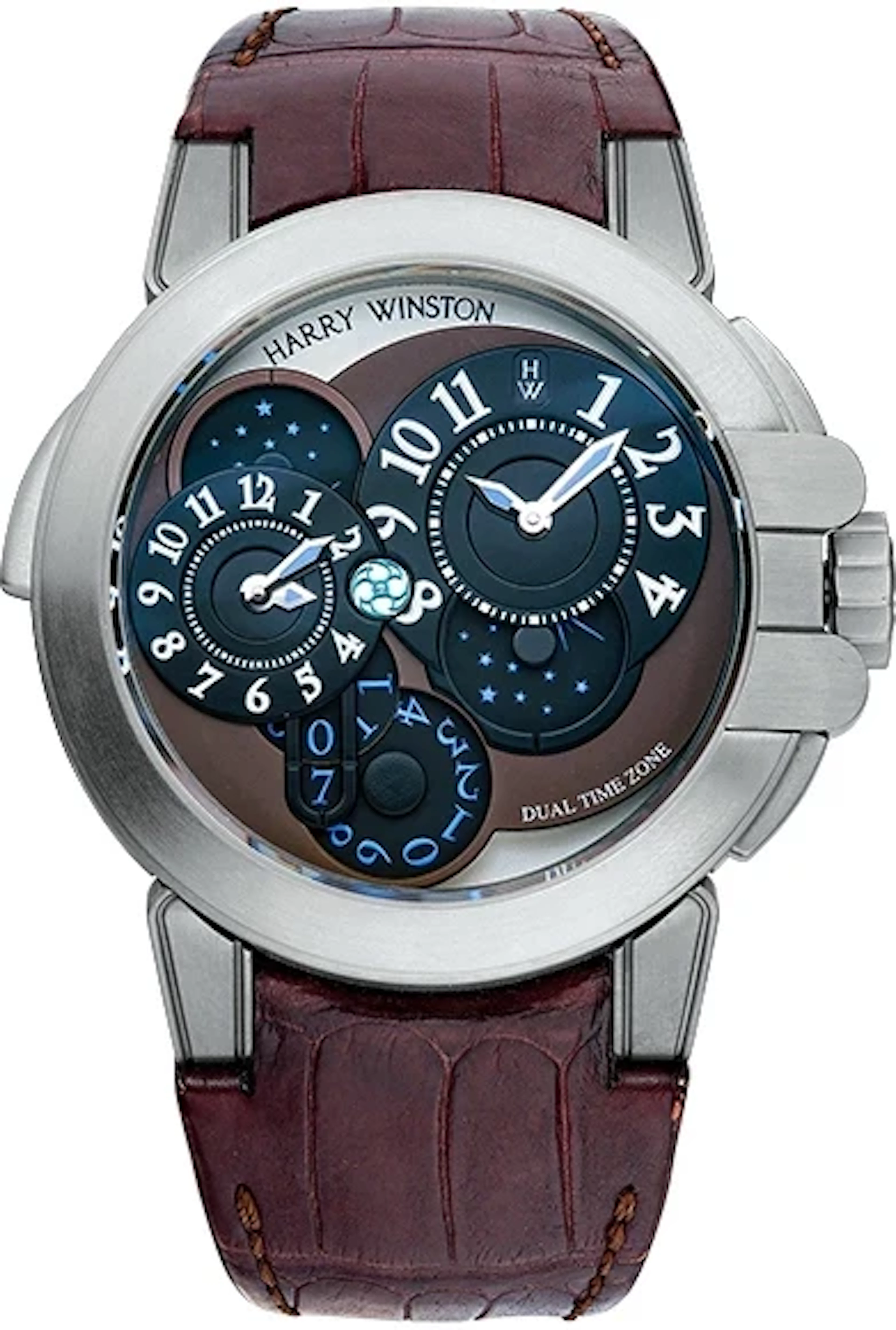 Harry Winston Ocean Dual Time Project Z4 Zalium Men's Watch