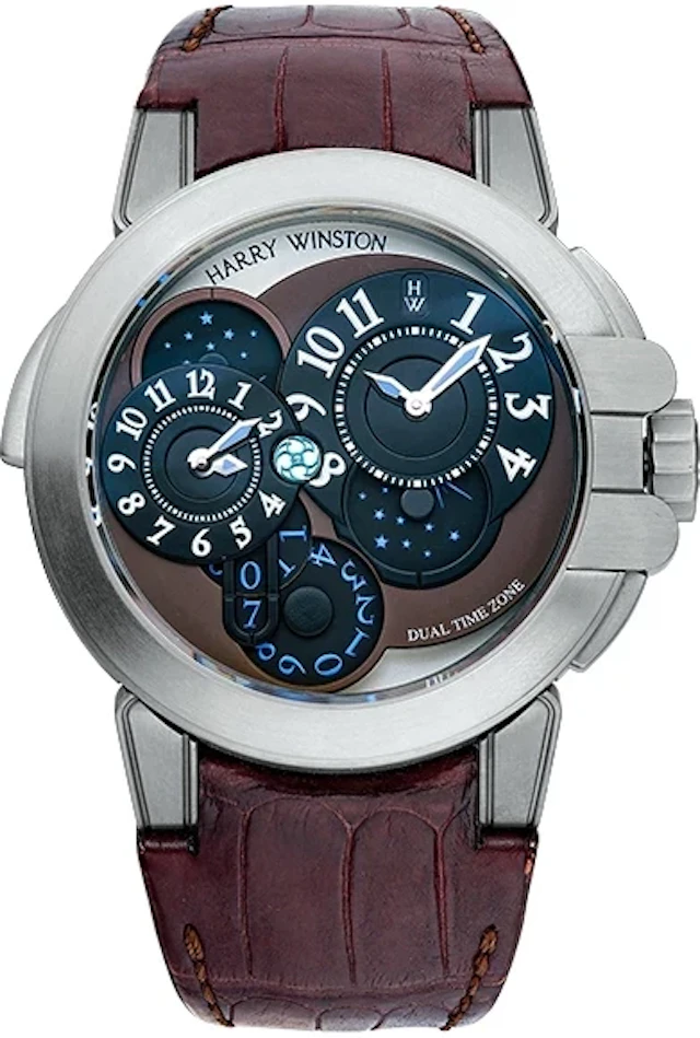 Harry Winston Ocean Dual Time Project Z4 Zalium Men's Watch