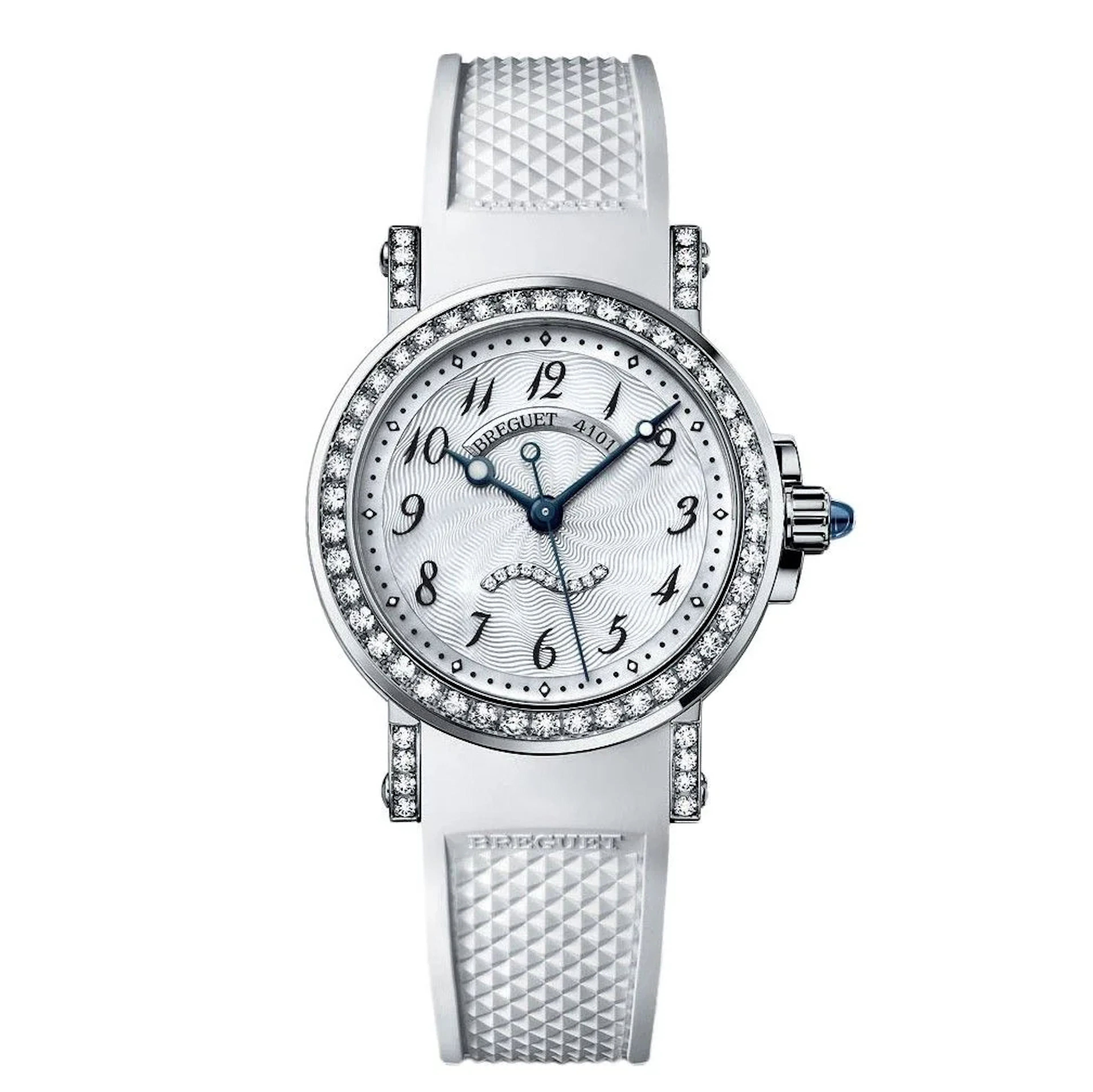 Breguet Marine 8818 18K White Gold &Diamonds Ladies Watch