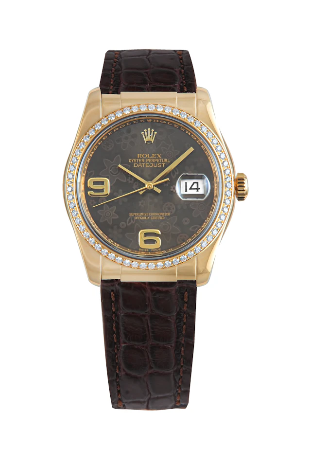 Rolex Datejust 18K Yellow Gold & Diamonds Lady's Watch