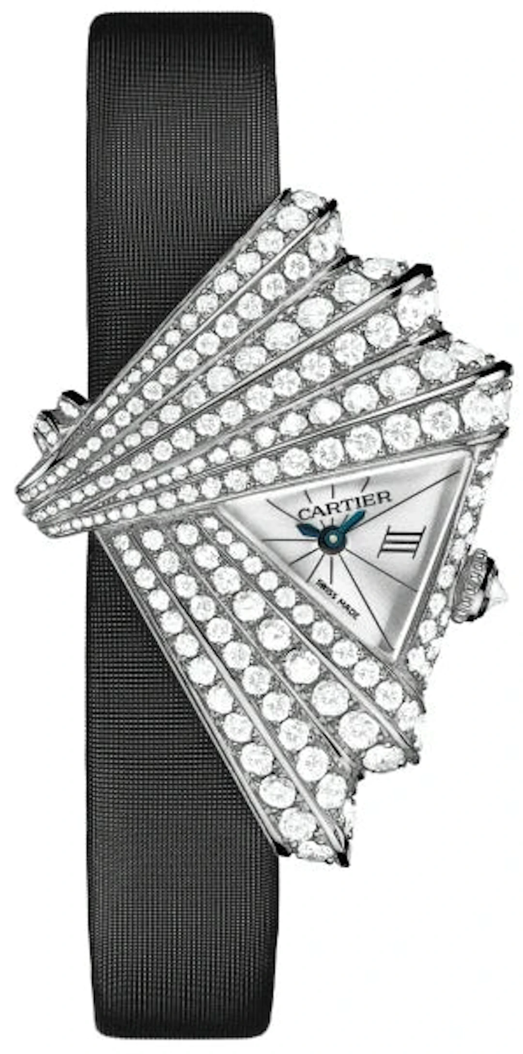 Cartier Libre Froissee 18K White Gold & Diamonds Lady's Watch