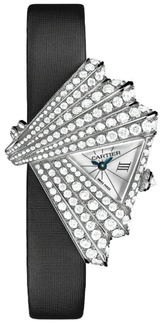 Cartier Libre Froissee 18K White Gold & Diamonds Lady's Watch