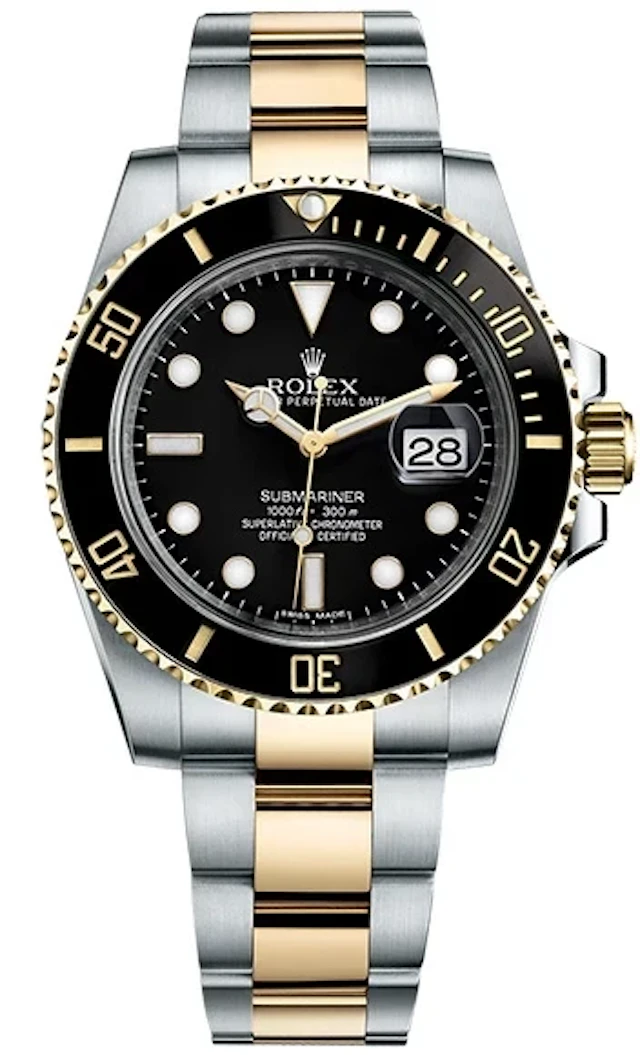 Rolex Submariner Date Stainless Steel & 18k Yellow Gold Men's Watch